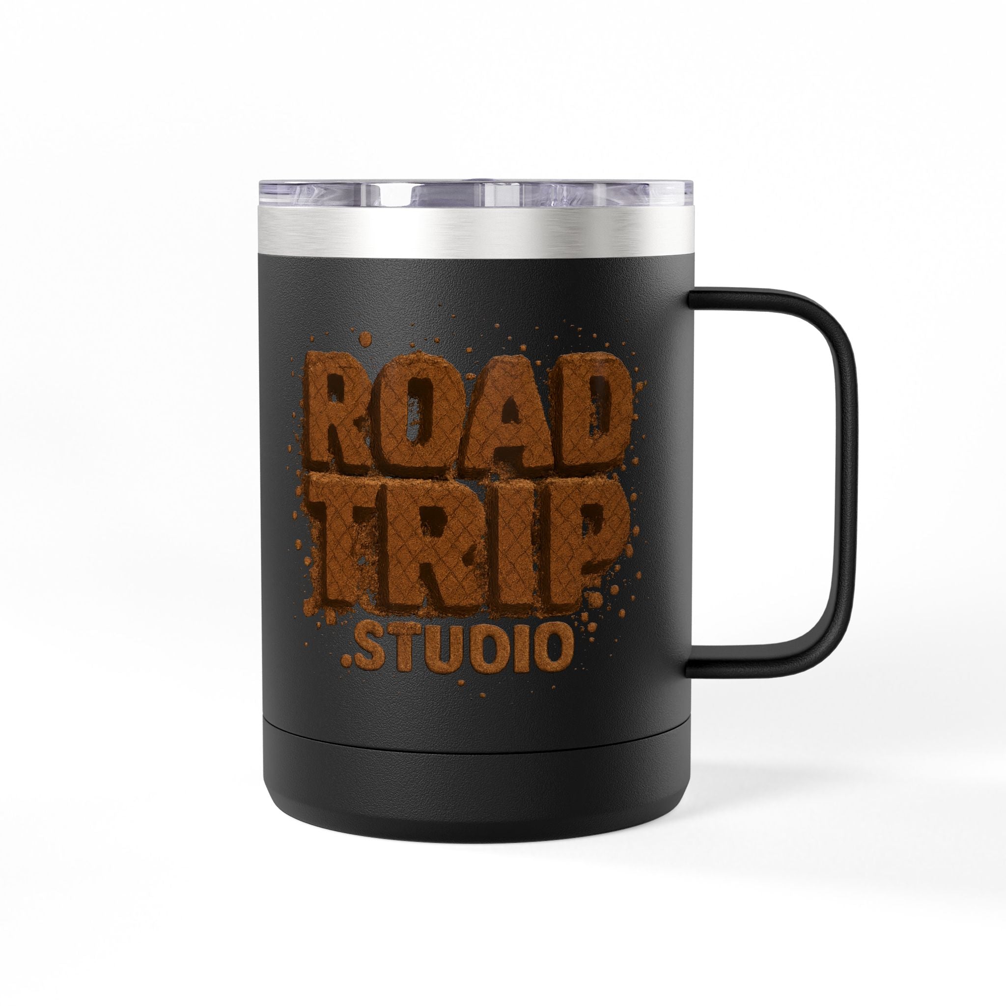 Road Trip Studio 15oz Travel Mug — Mud Splatter Tumbler