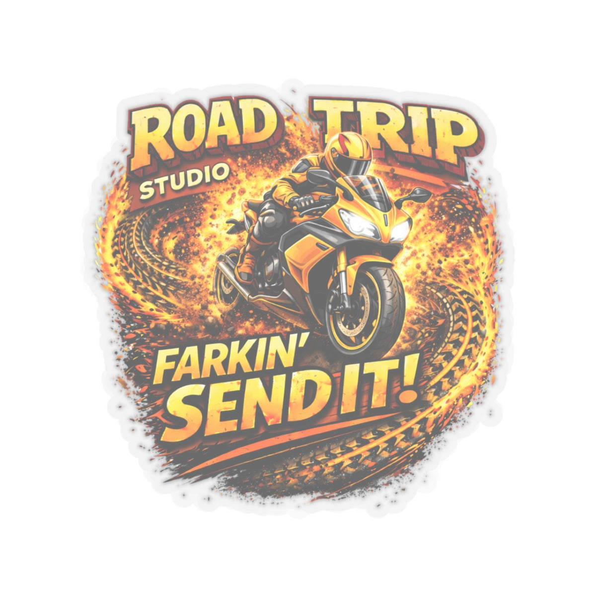 Farkin’ Send It Road Bike Sticker