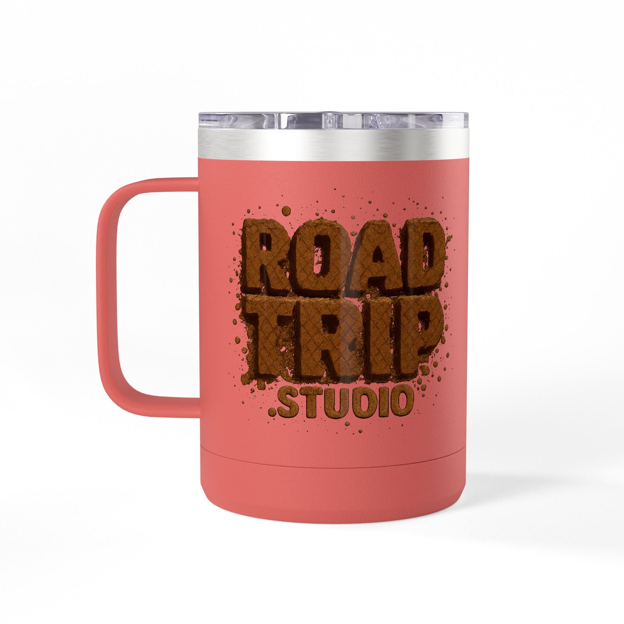 Road Trip Studio 15oz Travel Mug — Mud Splatter Tumbler