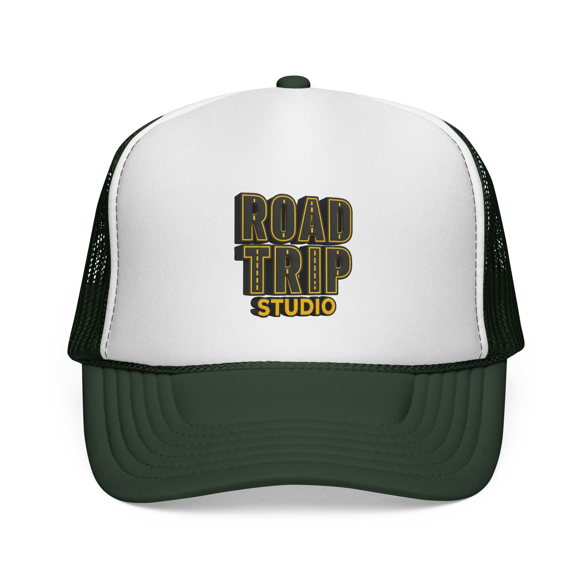 Road Trip Studio Trucker Cap — Highway Text Mesh Hat