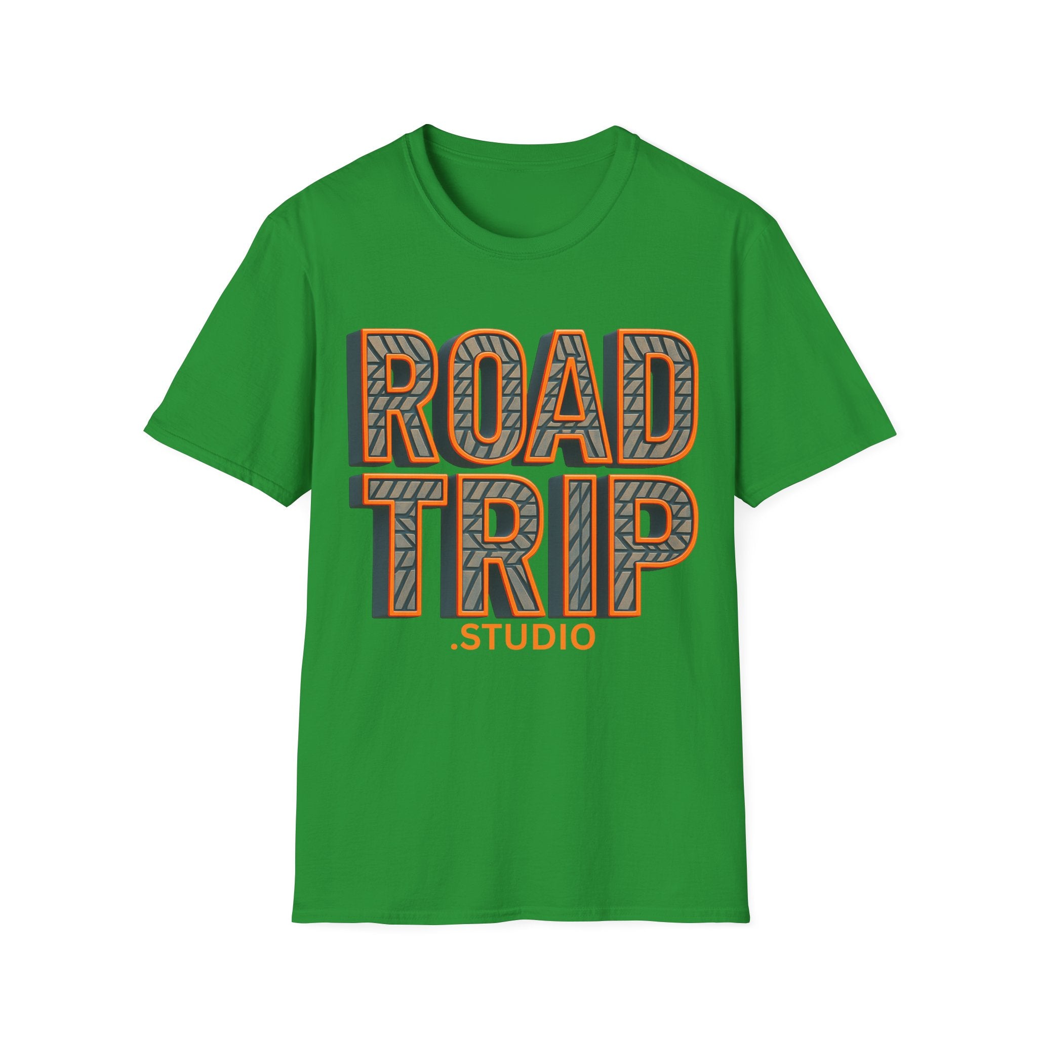 Road Trip Tire Tread Text Logo T-Shirt — Official Road Trip Merch