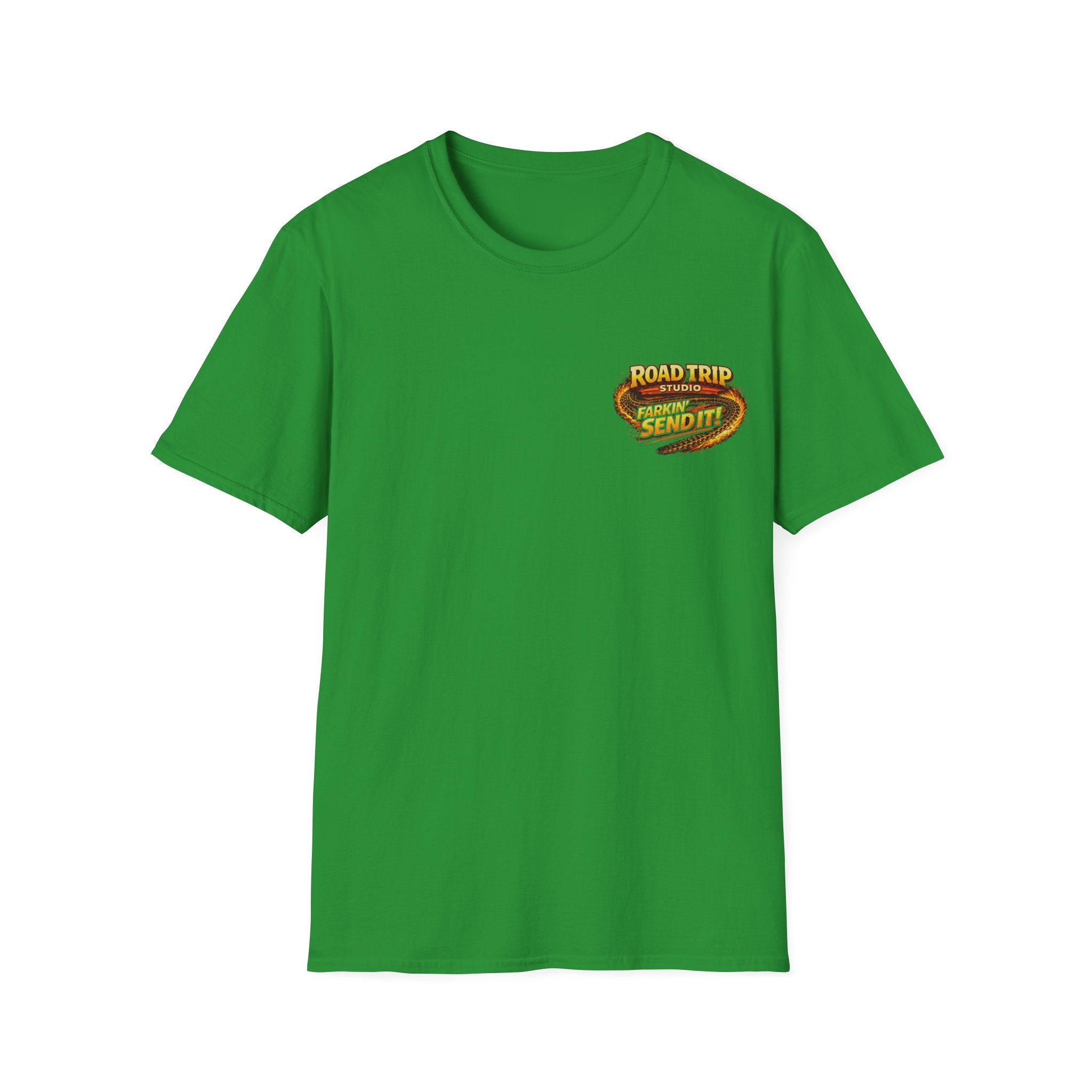 Road Trip Studio - Farkin Send It Logo T-Shirt (Back2Front) — Official Road Trip Merch