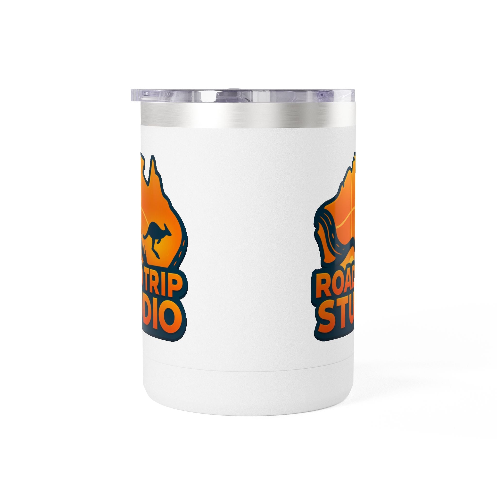 Road Trip Studio 15oz Travel Mug — Australian Map & Kangaroo Logo Tumbler