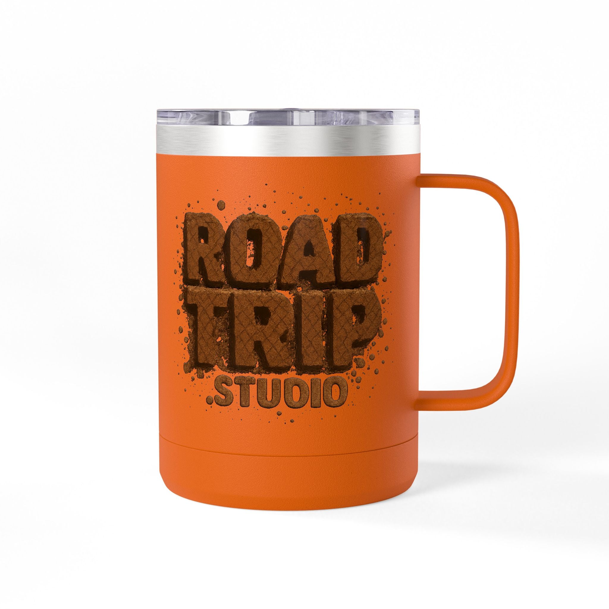 Road Trip Studio 15oz Travel Mug — Mud Splatter Tumbler