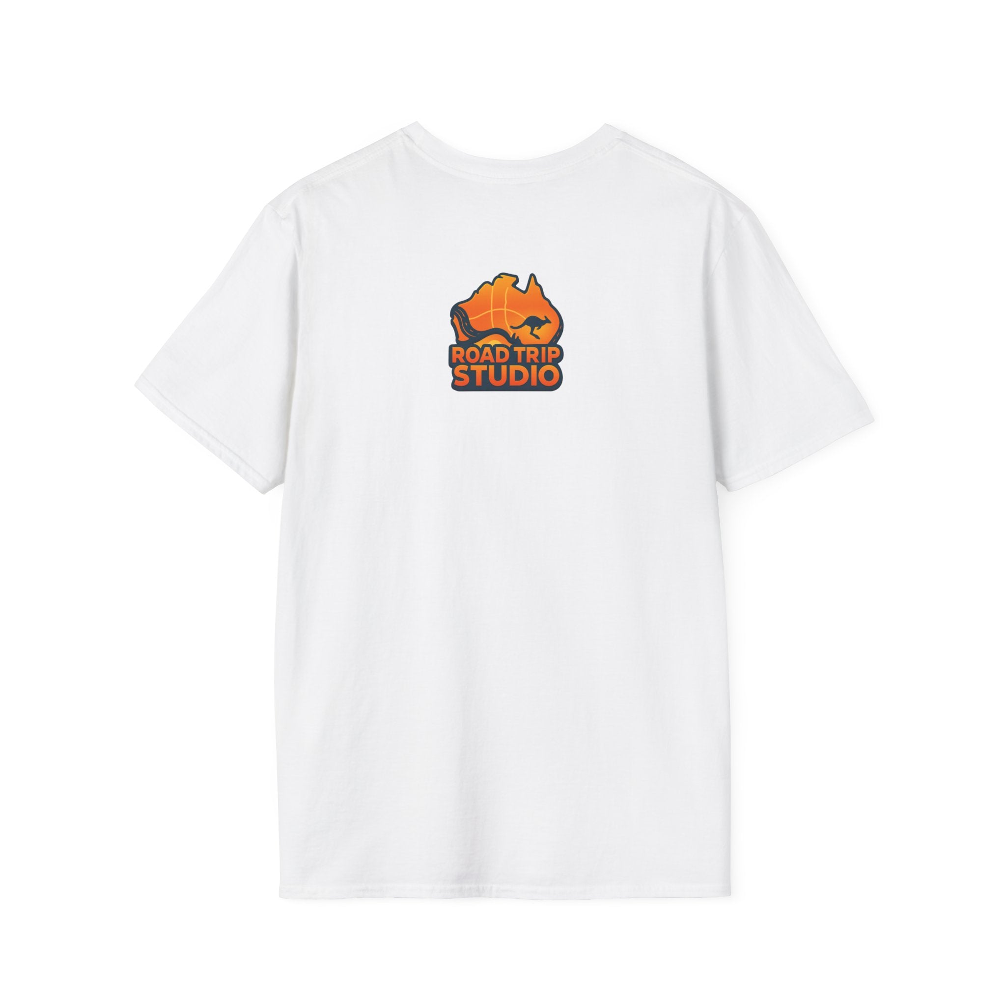 Road Trip Tire Tread Text Logo T-Shirt — Official Road Trip Merch