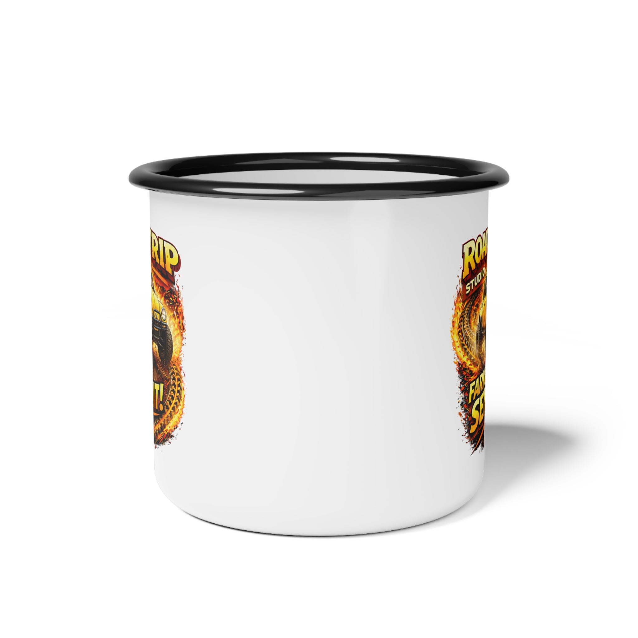 Farkin’ Send It Beetle Buggy Enamel Camp Cup