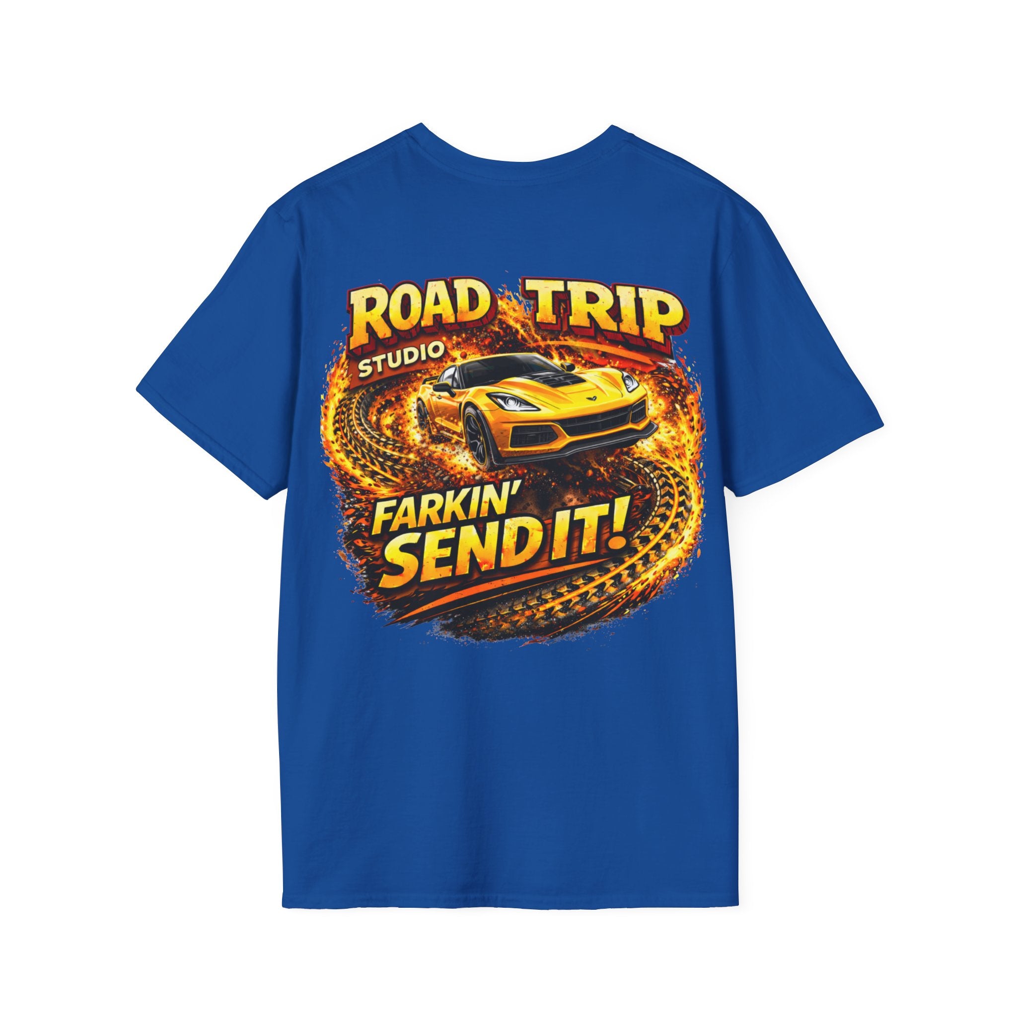 Farkin’ Send It Sports Car T-Shirt - Official Road Trip Merch