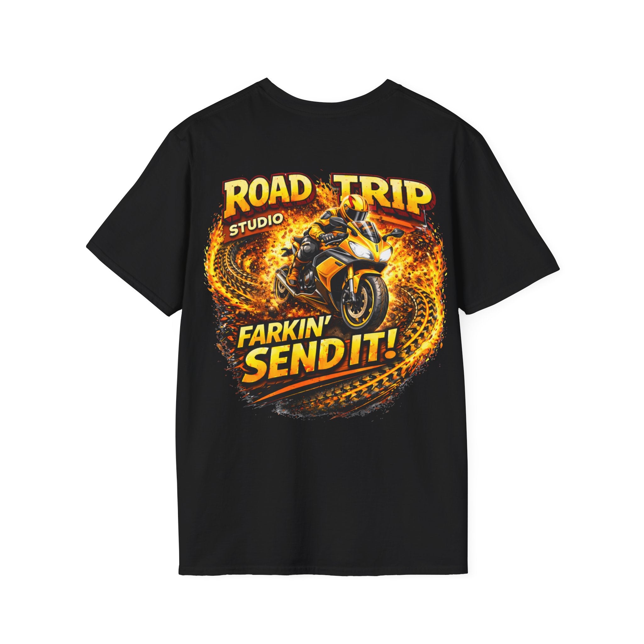 Farkin’ Send It Road Bike T-Shirt - Official Road Trip Merch