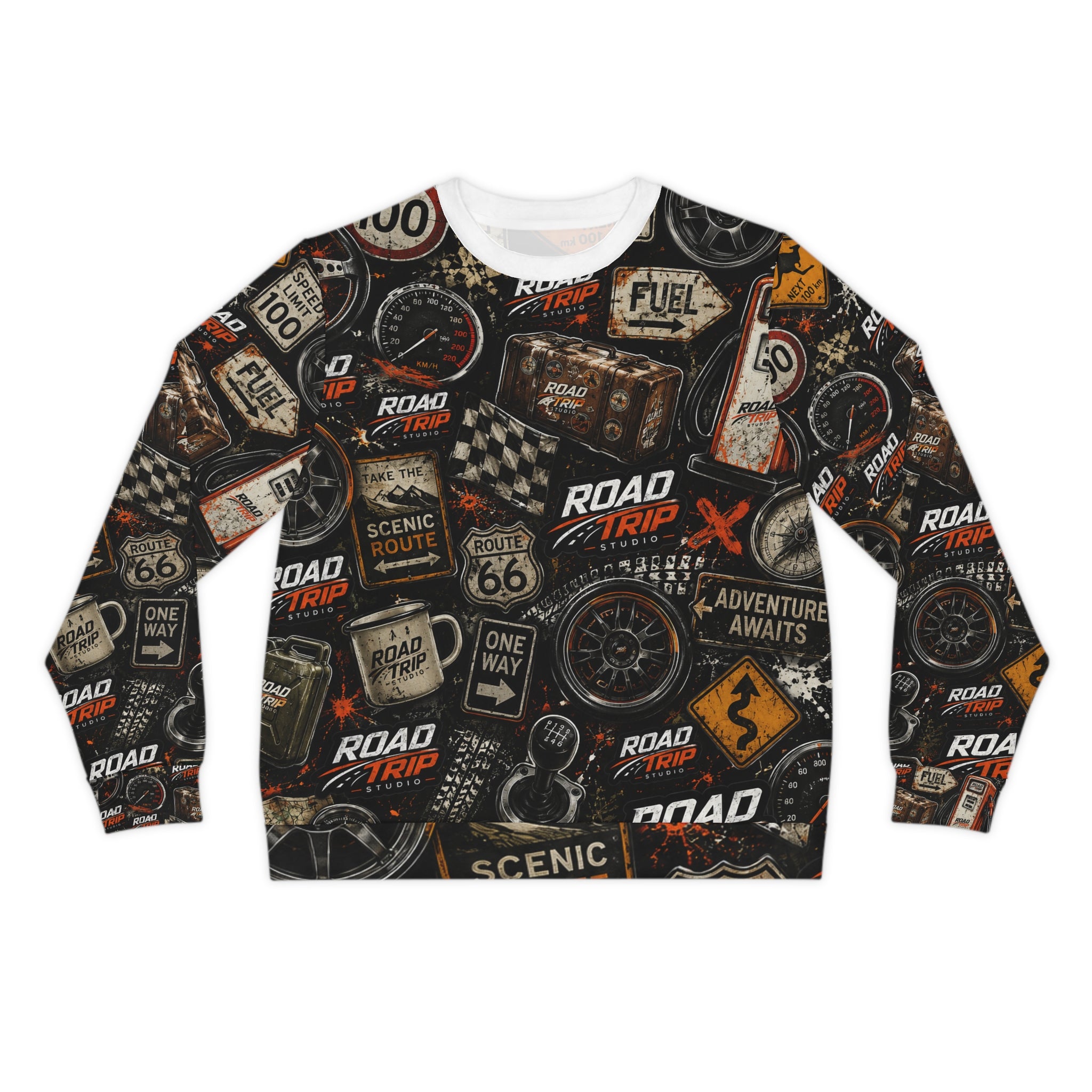 Road Trip Collage Crewneck