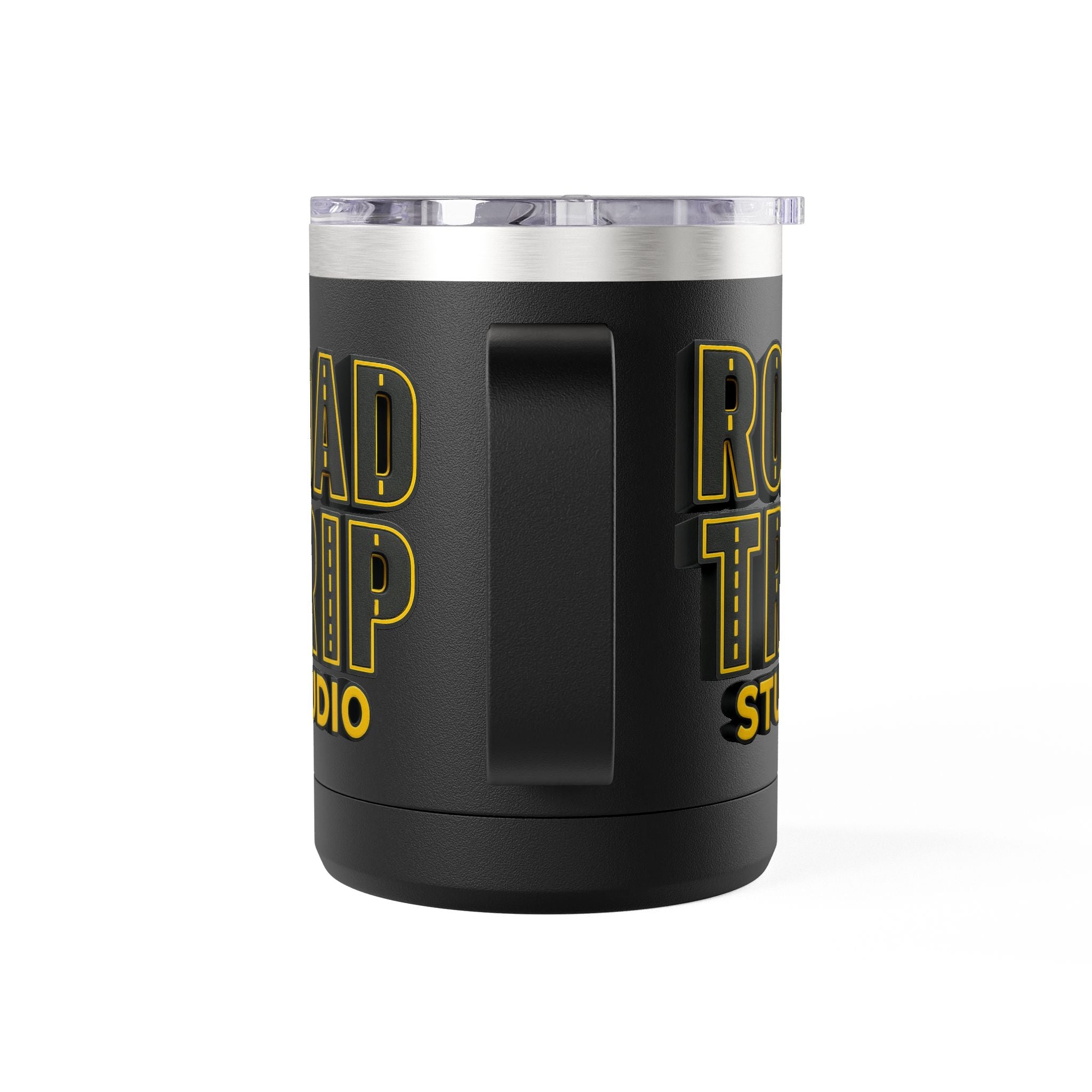 Road Trip Studio 15oz Travel Mug — Highway Text Tumbler