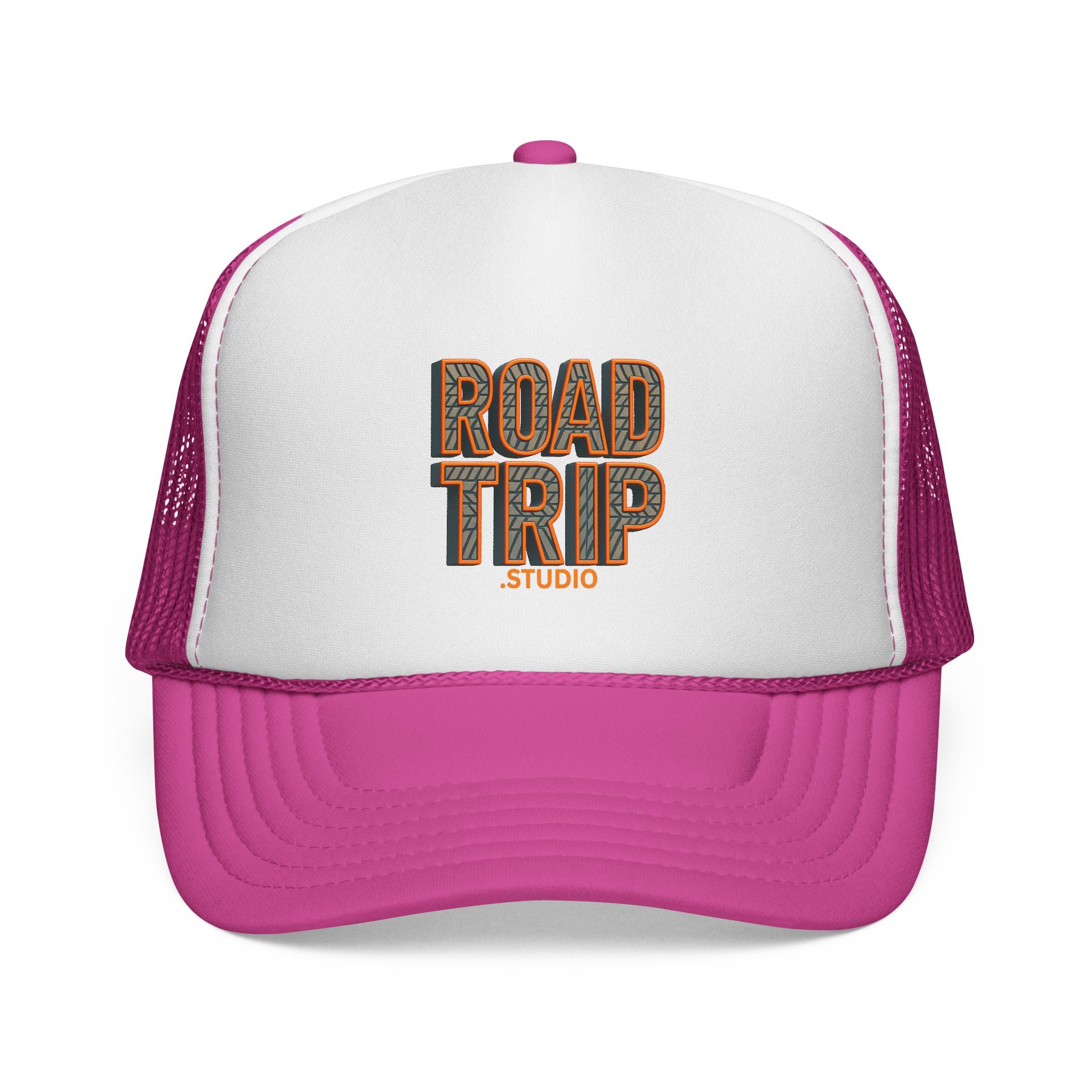 Road Trip Trucker Cap — Tyre Tread Logo Mesh Hat