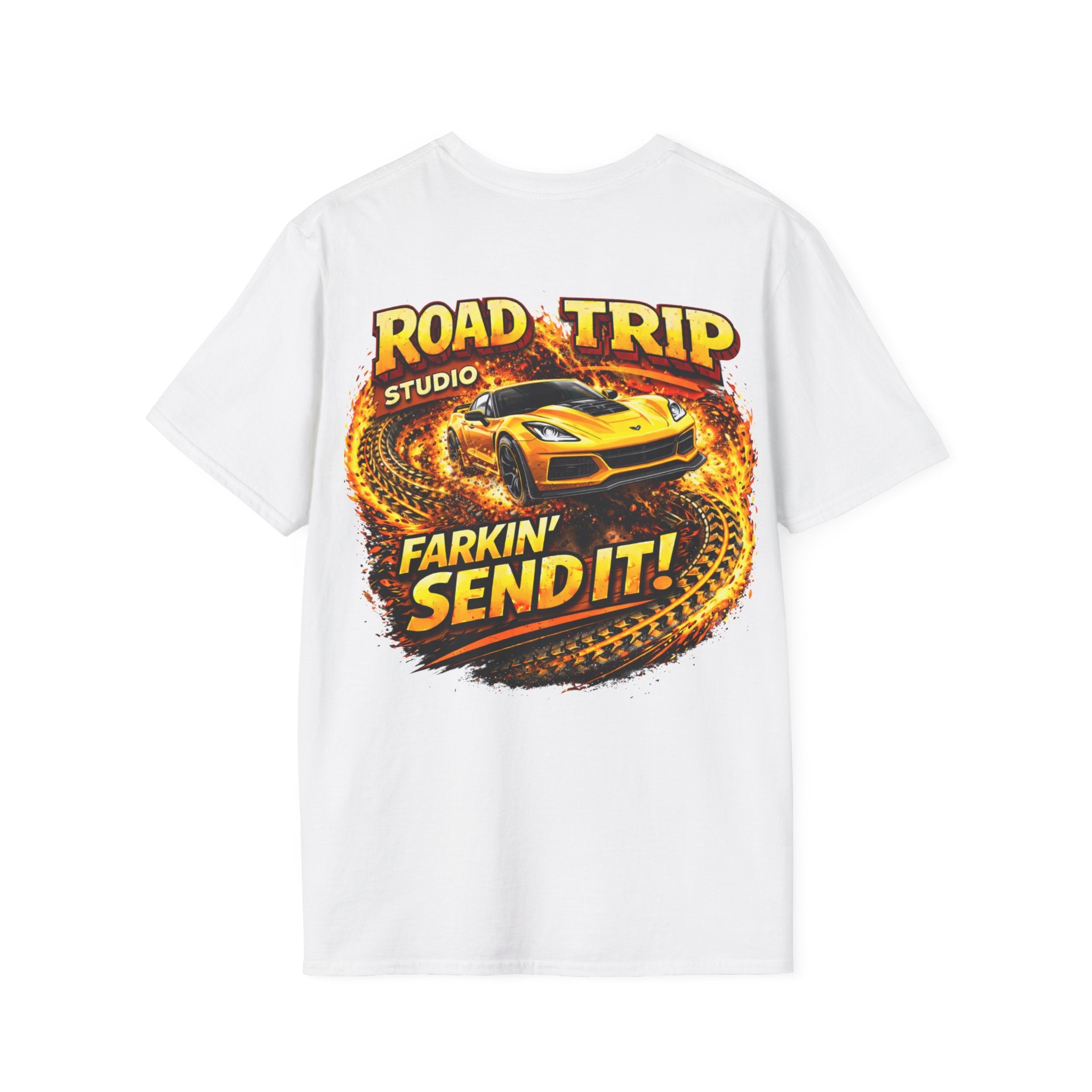 Farkin’ Send It Sports Car T-Shirt - Official Road Trip Merch