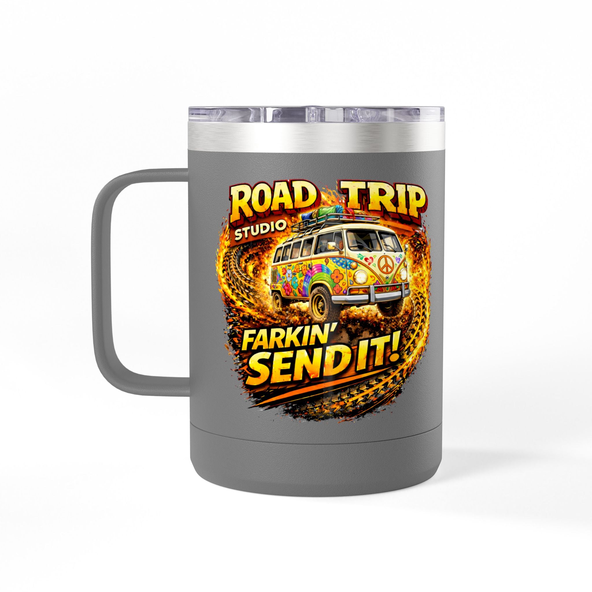 Farkin’ Send It Hippy Van 15oz Travel Mug