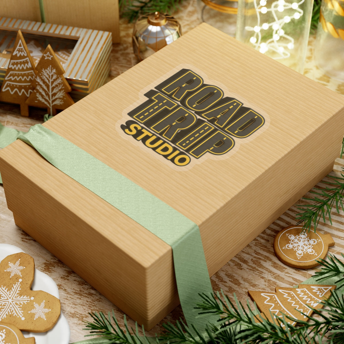 Road Trip Studio Highway Logo Stickers