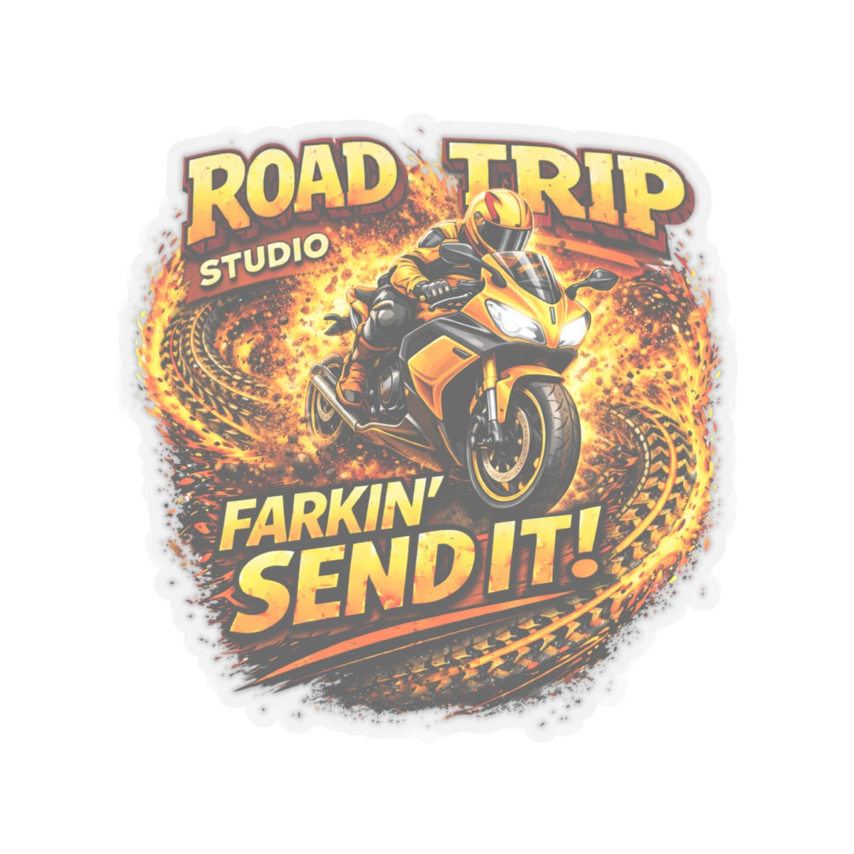 Farkin’ Send It Road Bike Sticker