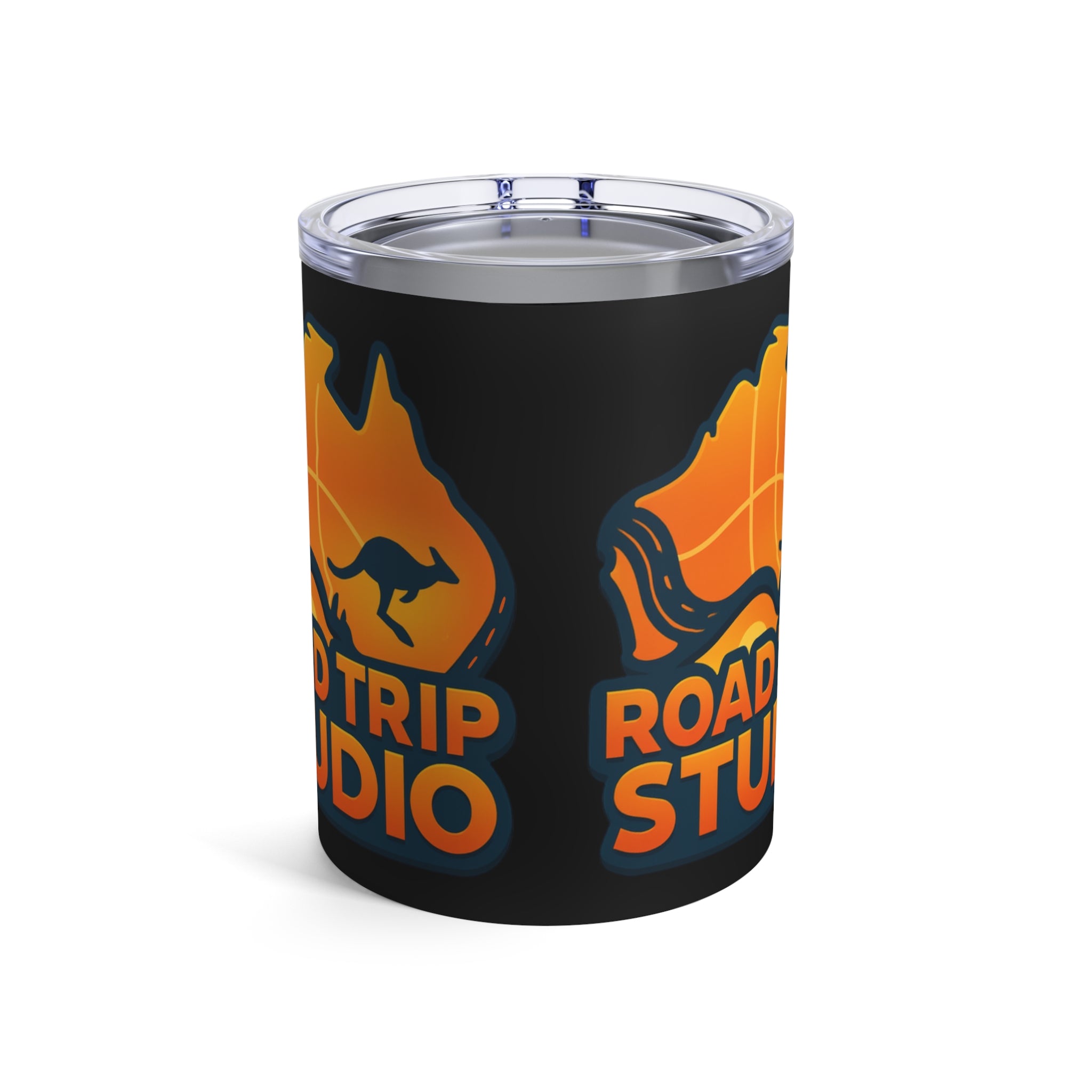 10oz Road Trip Studio Tumbler — Retro Adventure Coffee Canister