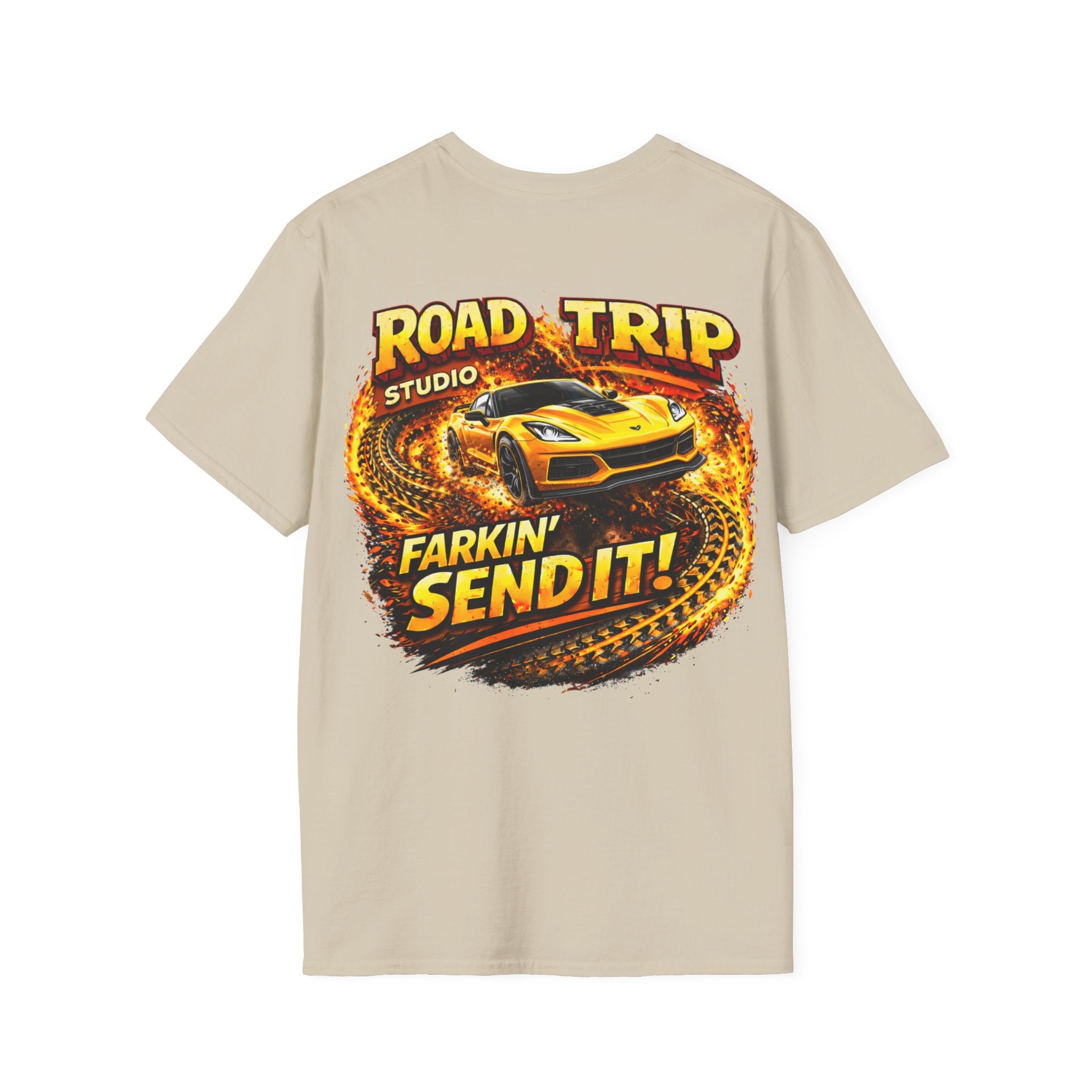 Farkin’ Send It Sports Car T-Shirt - Official Road Trip Merch