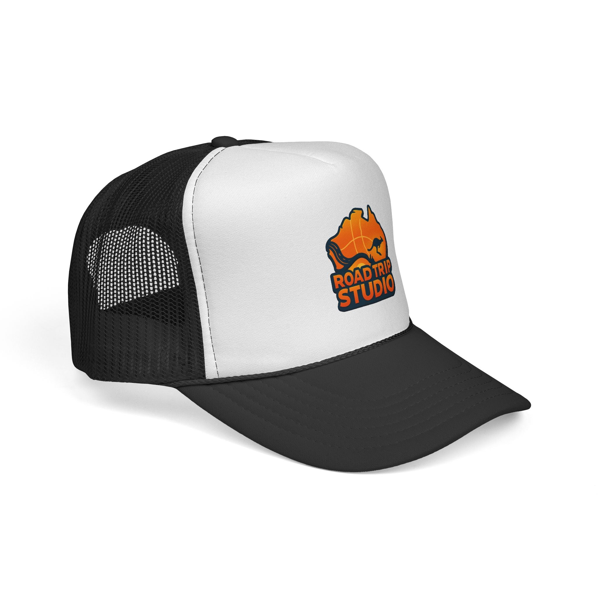 Road Trip Studio Trucker Cap — Aussie Map Logo Mesh Hat