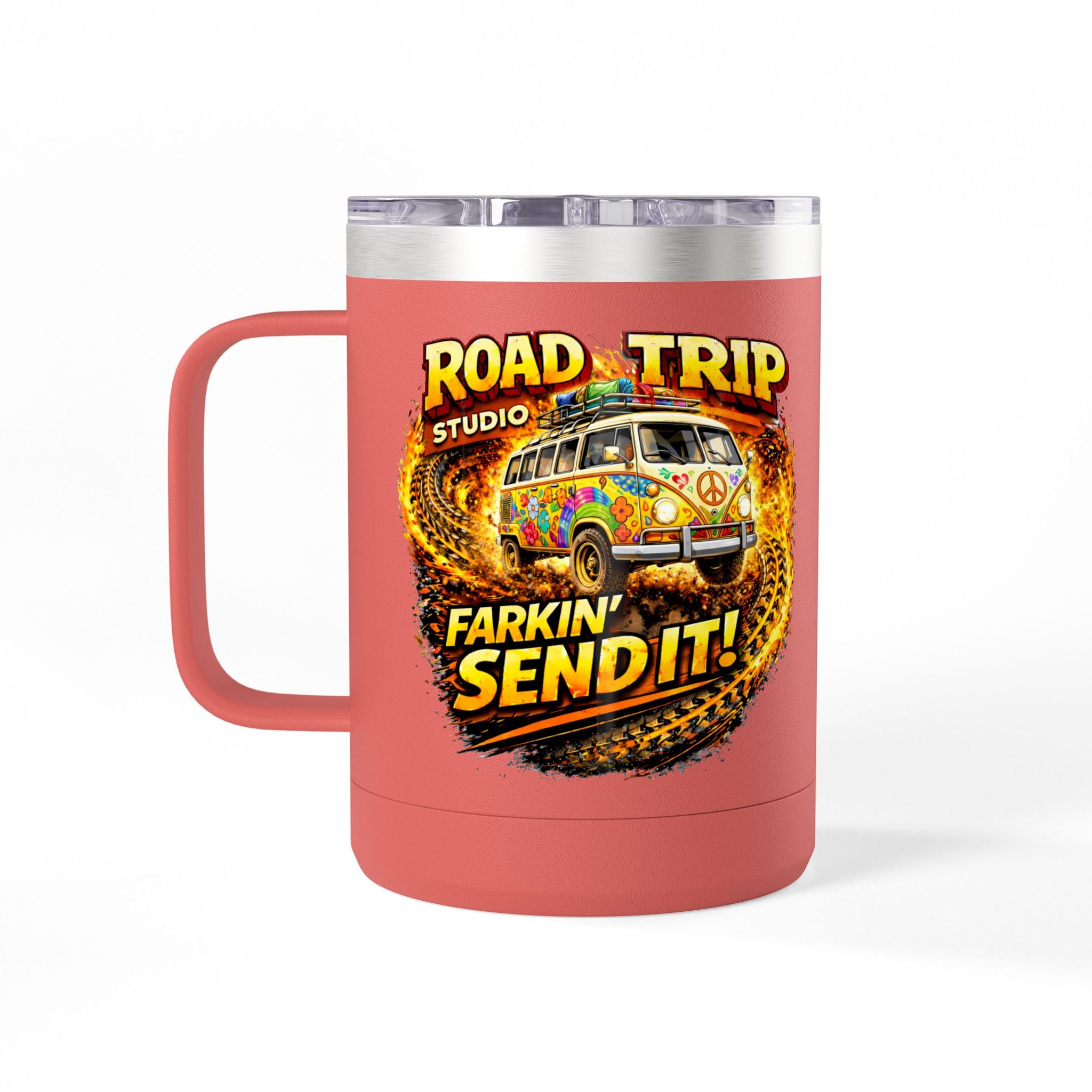 Farkin’ Send It Hippy Van 15oz Travel Mug
