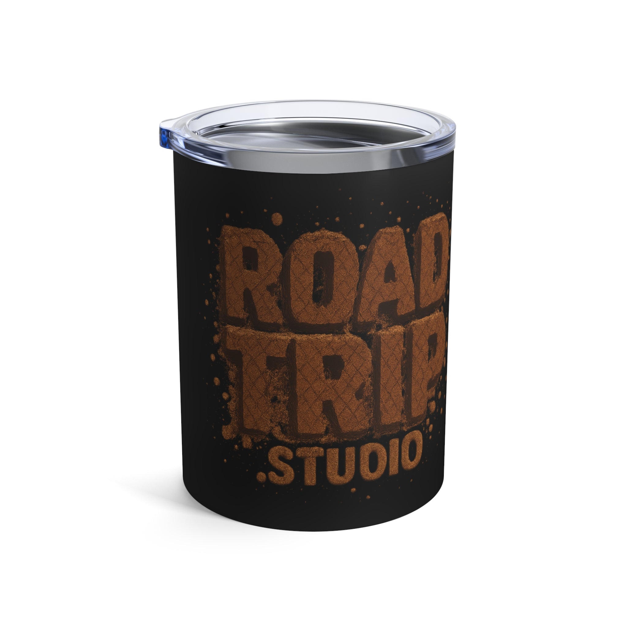 10oz Road Trip Mud Splatter Tumbler — Retro Adventure Coffee Canister