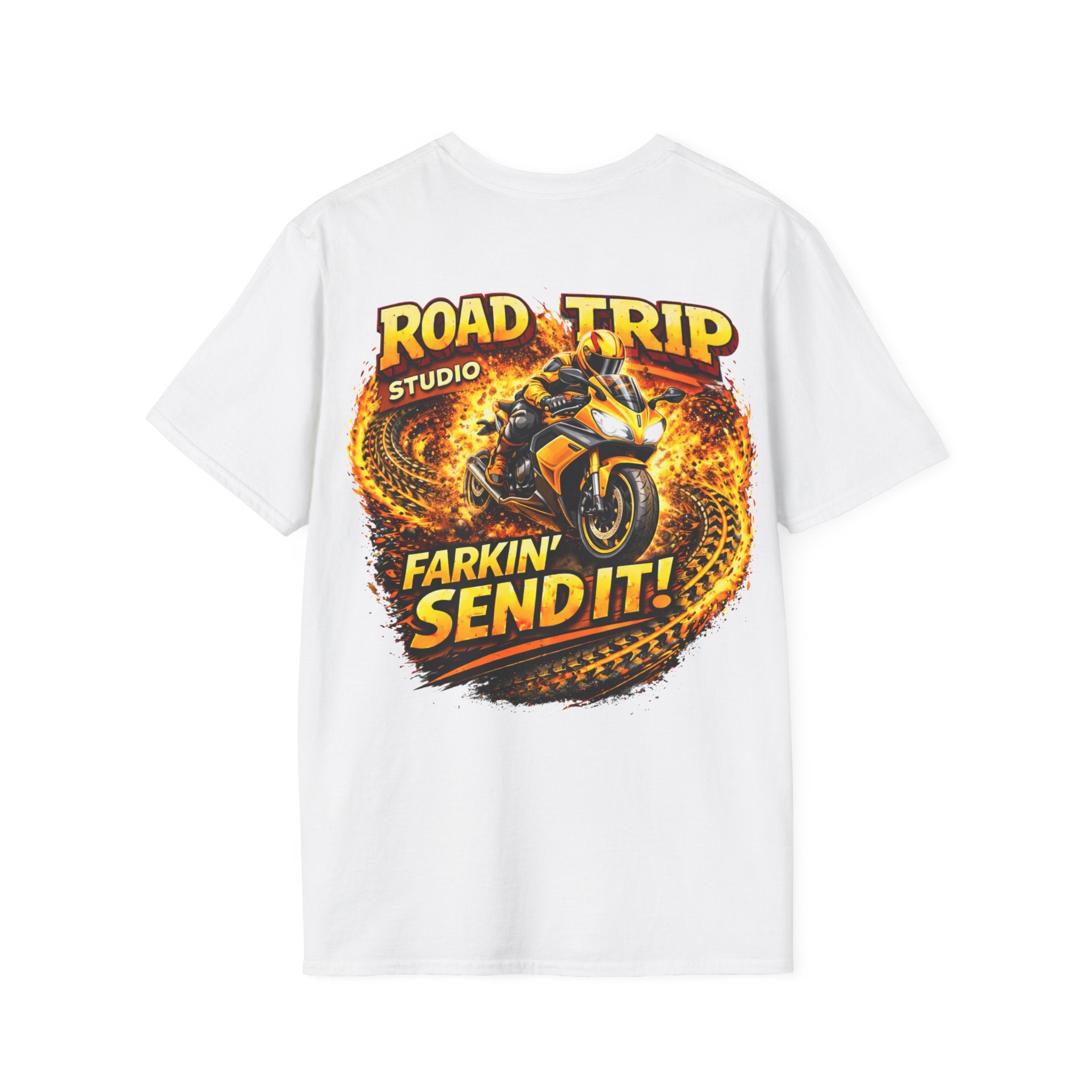 Farkin’ Send It Road Bike T-Shirt - Official Road Trip Merch