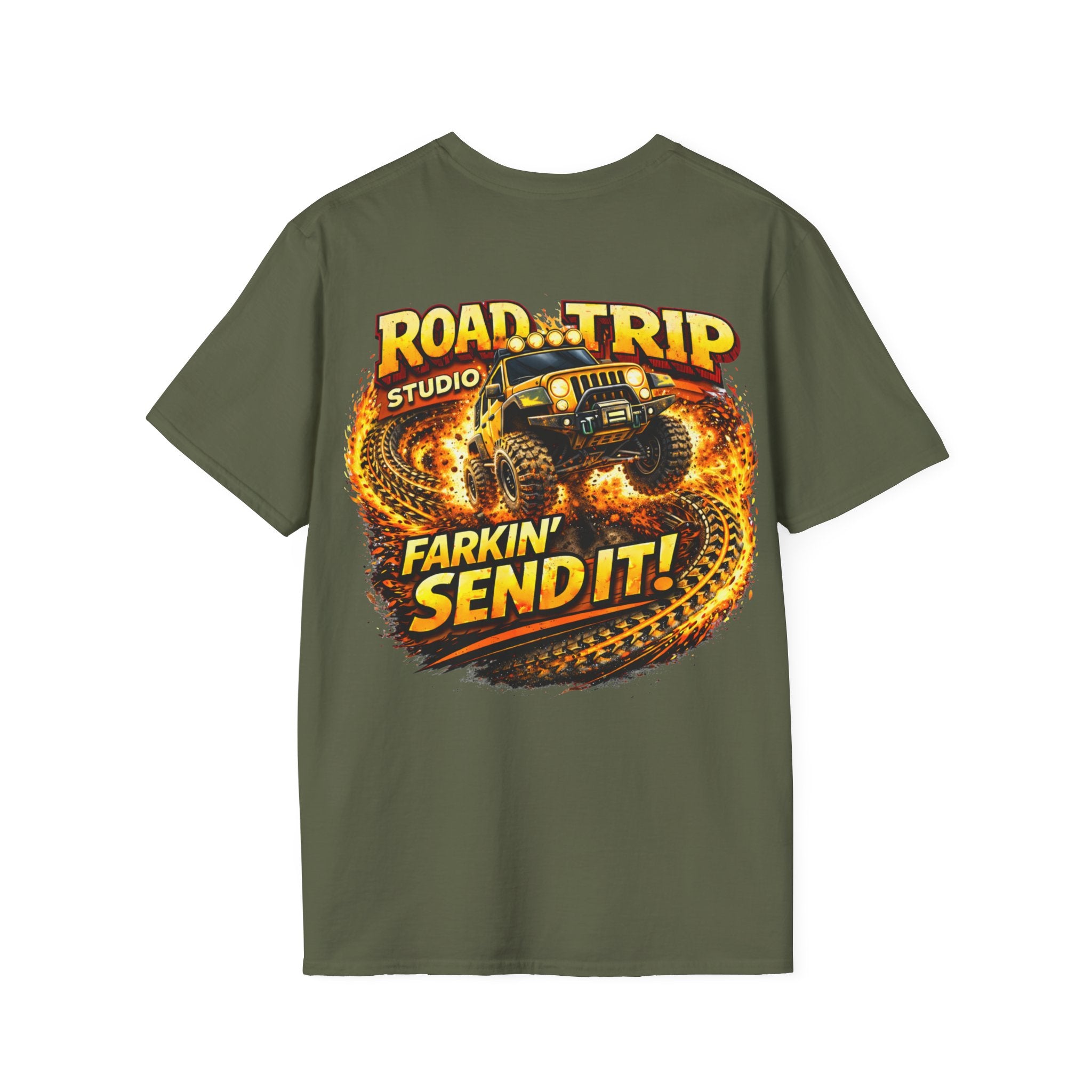 Farkin’ Send It Jeep T-Shirt - Official Road Trip Merch