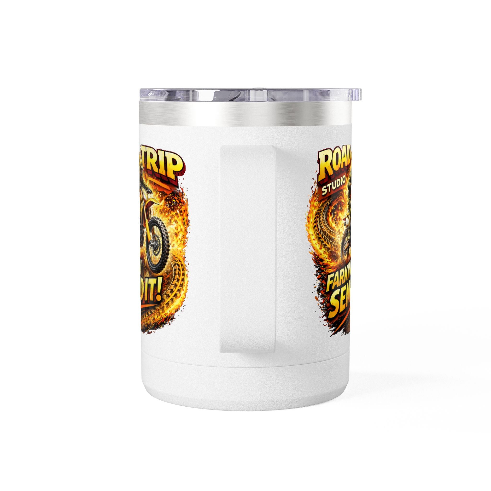 Farkin’ Send It Motocross 15oz Travel Mug