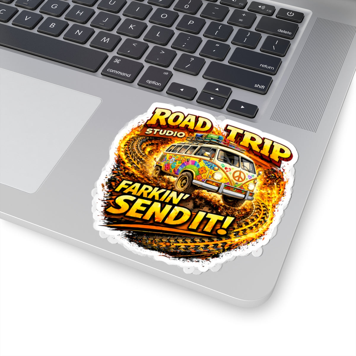Farkin’ Send It Hippy Van Sticker