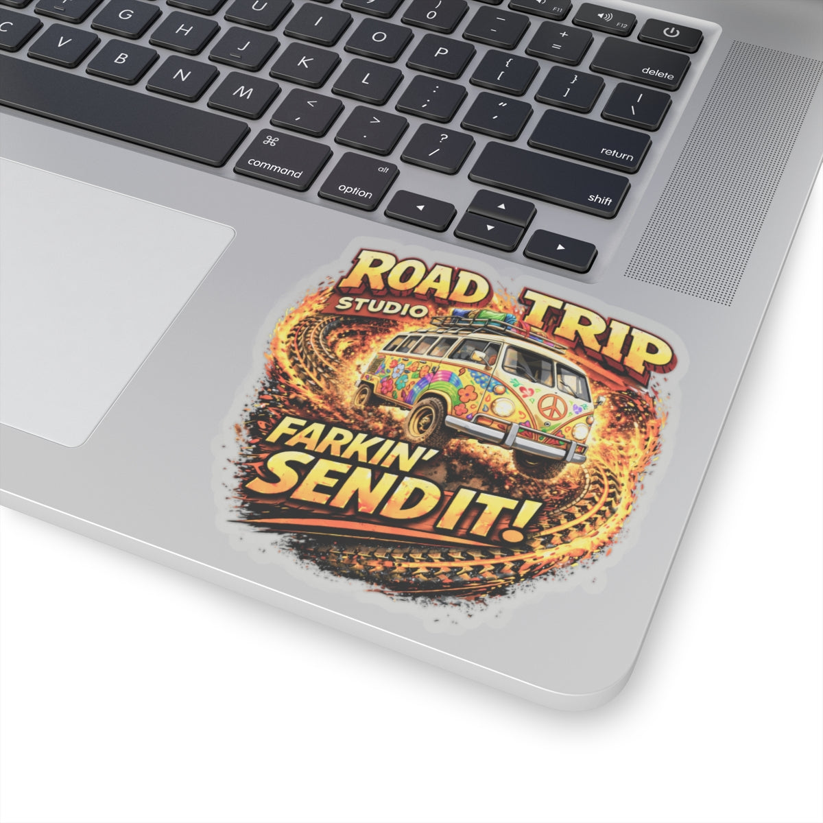 Farkin’ Send It Hippy Van Sticker