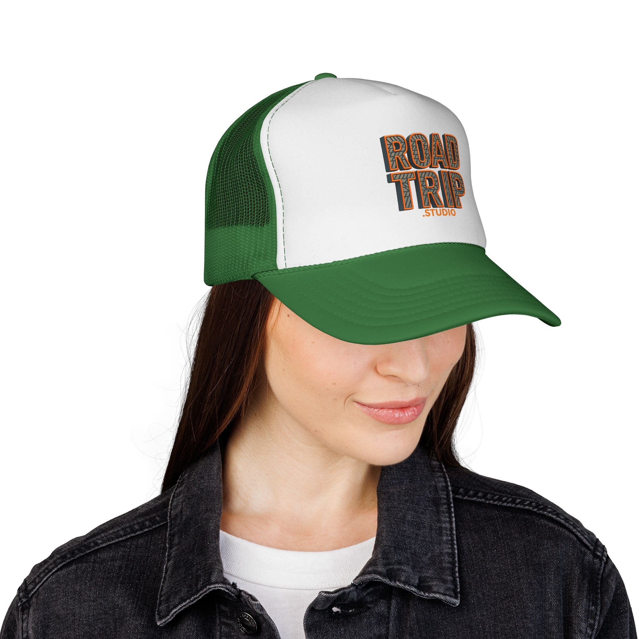 Road Trip Trucker Cap — Tyre Tread Logo Mesh Hat