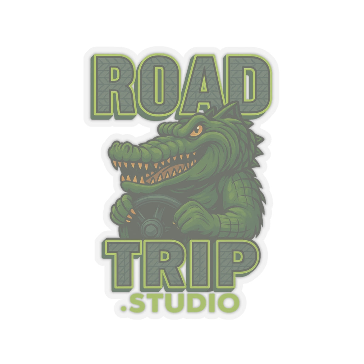 Road Trippin’ Crocodile Stickers - Official Road Trip Merch