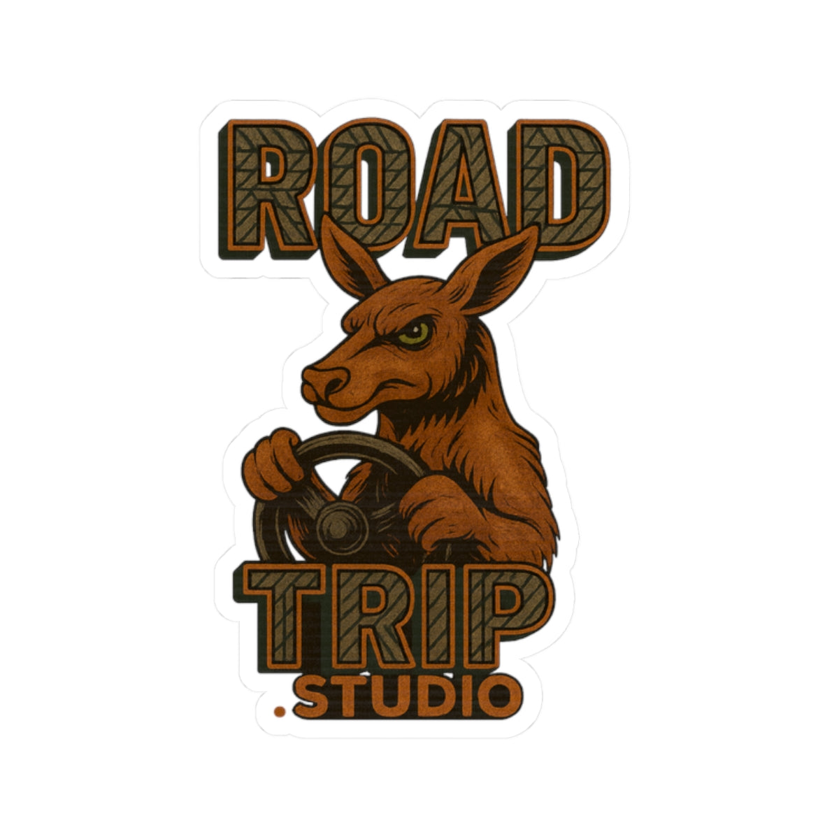 Road Trippin’ Kangaroo Sticker - Official Road Trip Merch