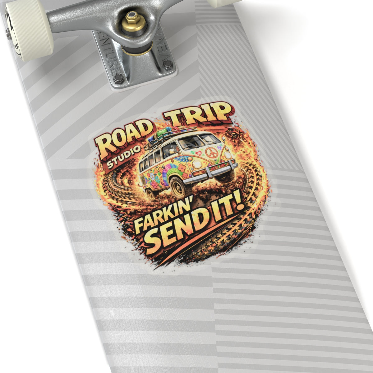Farkin’ Send It Hippy Van Sticker
