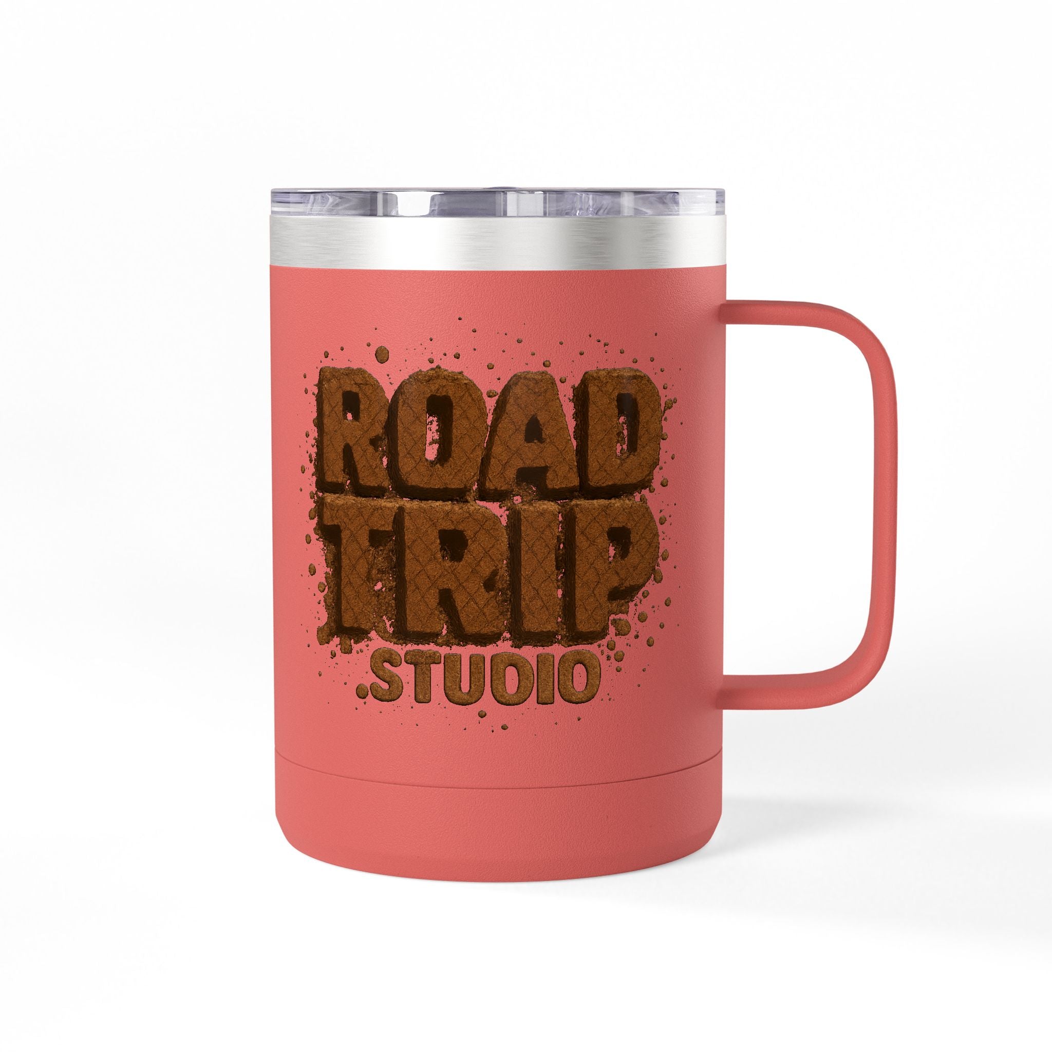 Road Trip Studio 15oz Travel Mug — Mud Splatter Tumbler