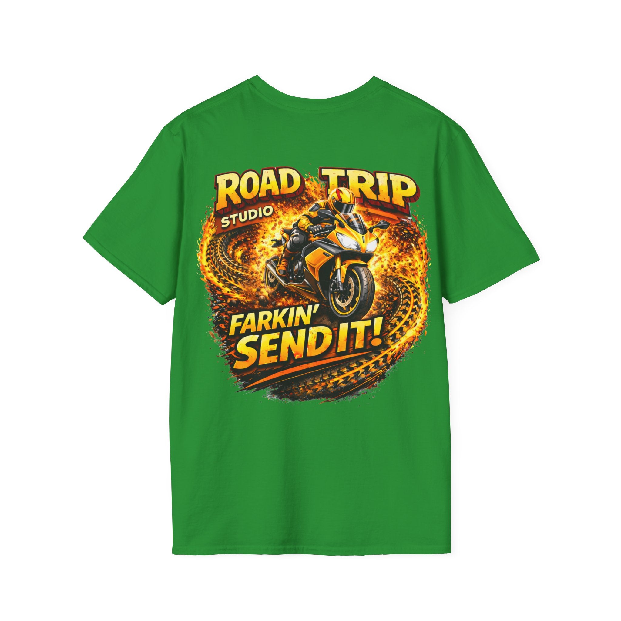 Farkin’ Send It Road Bike T-Shirt - Official Road Trip Merch