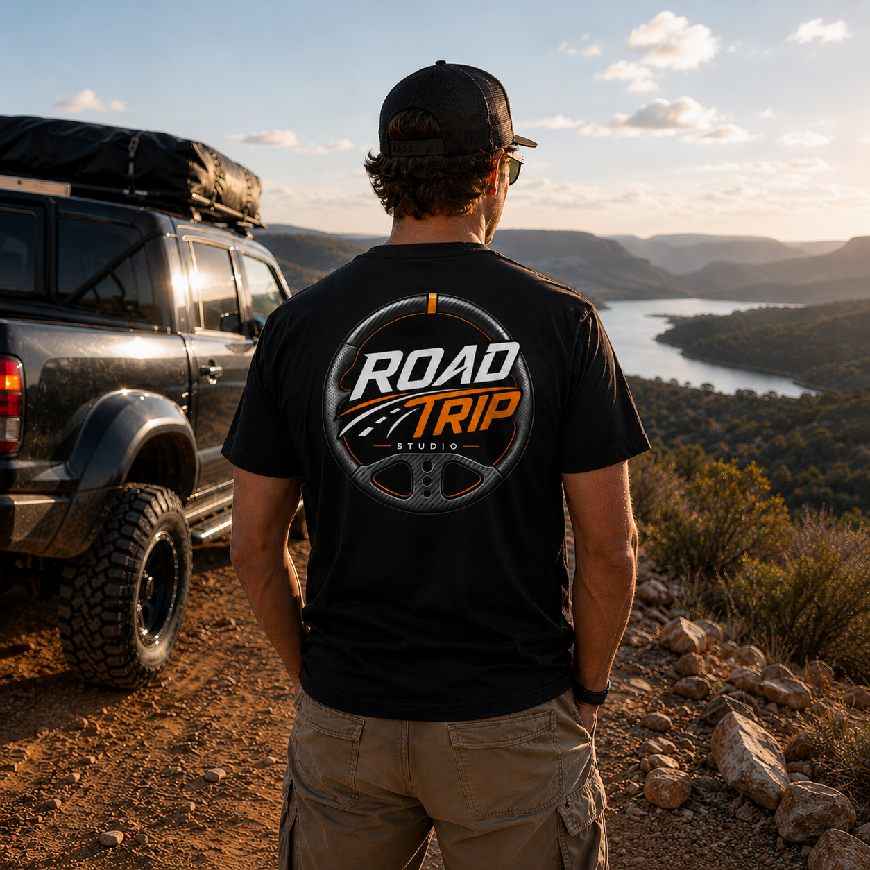 Road Trip Race Wheel Tee