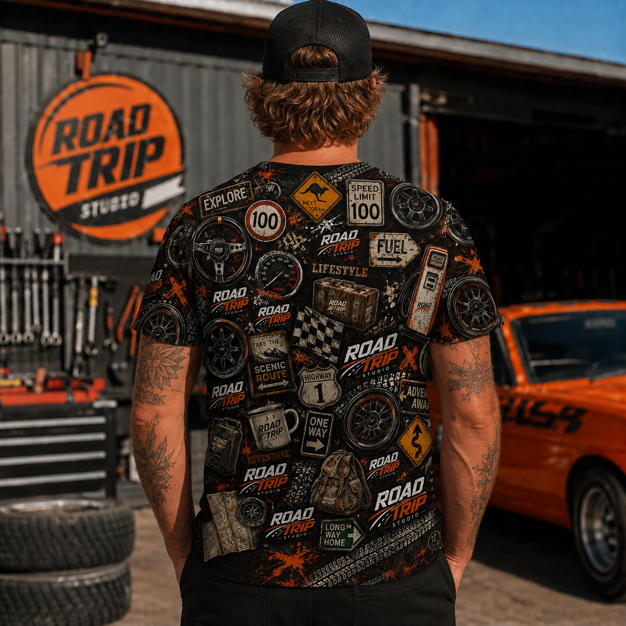 Road Trip Full Throttle Tee
