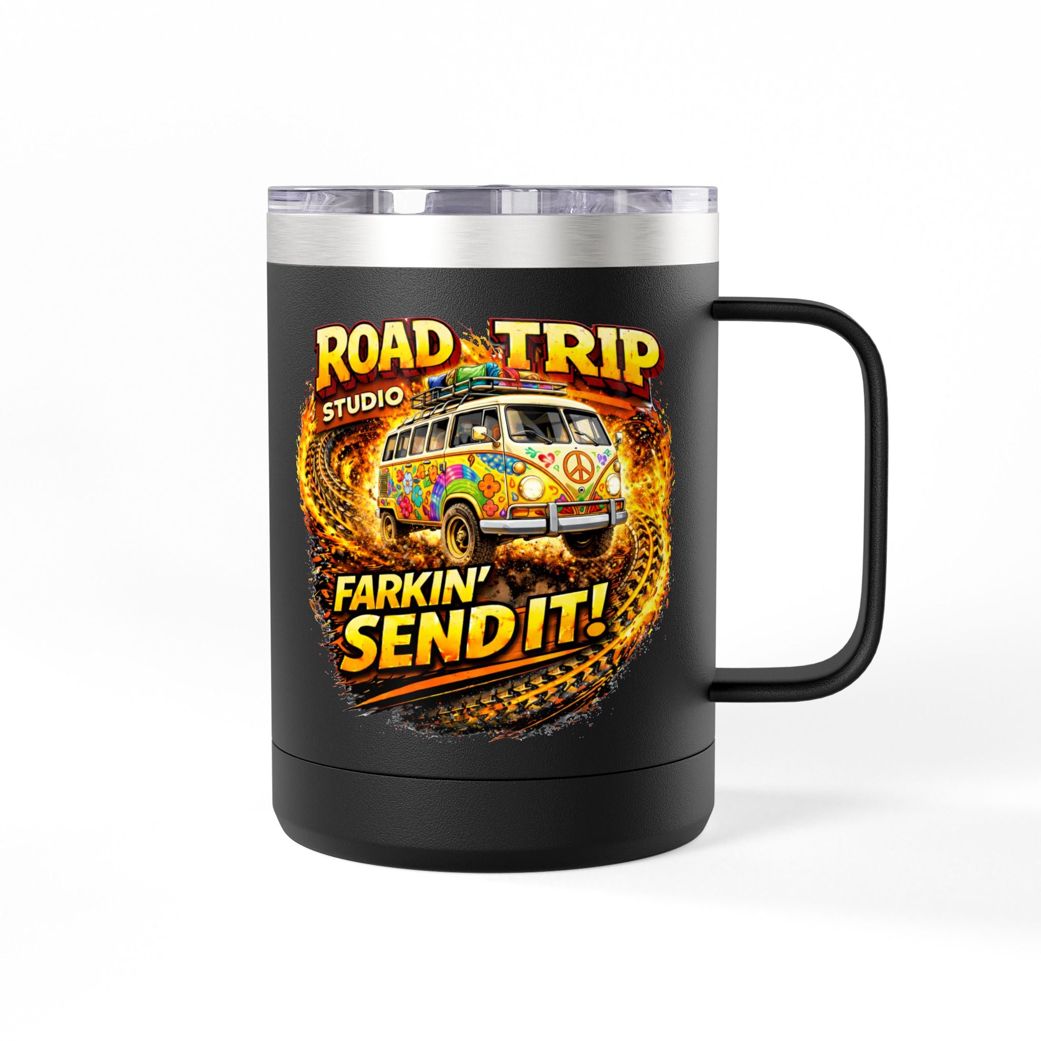 Farkin’ Send It Hippy Van 15oz Travel Mug