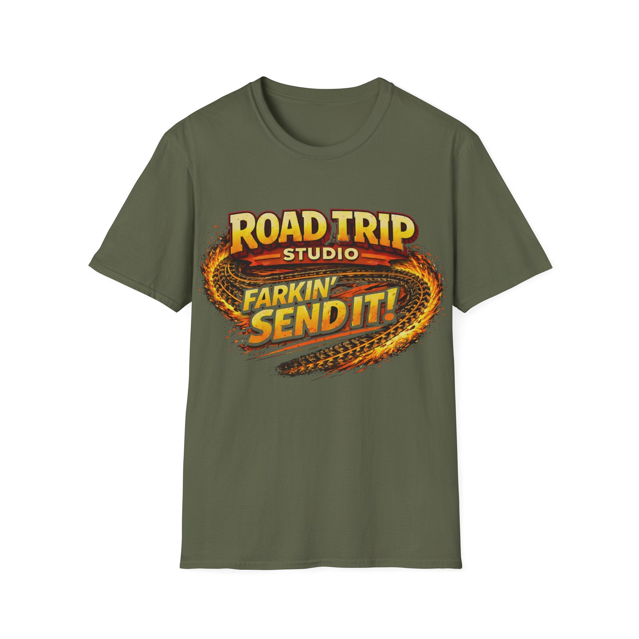 Road Trip Studio - Farkin Send It Logo T-Shirt — Official Road Trip Merch