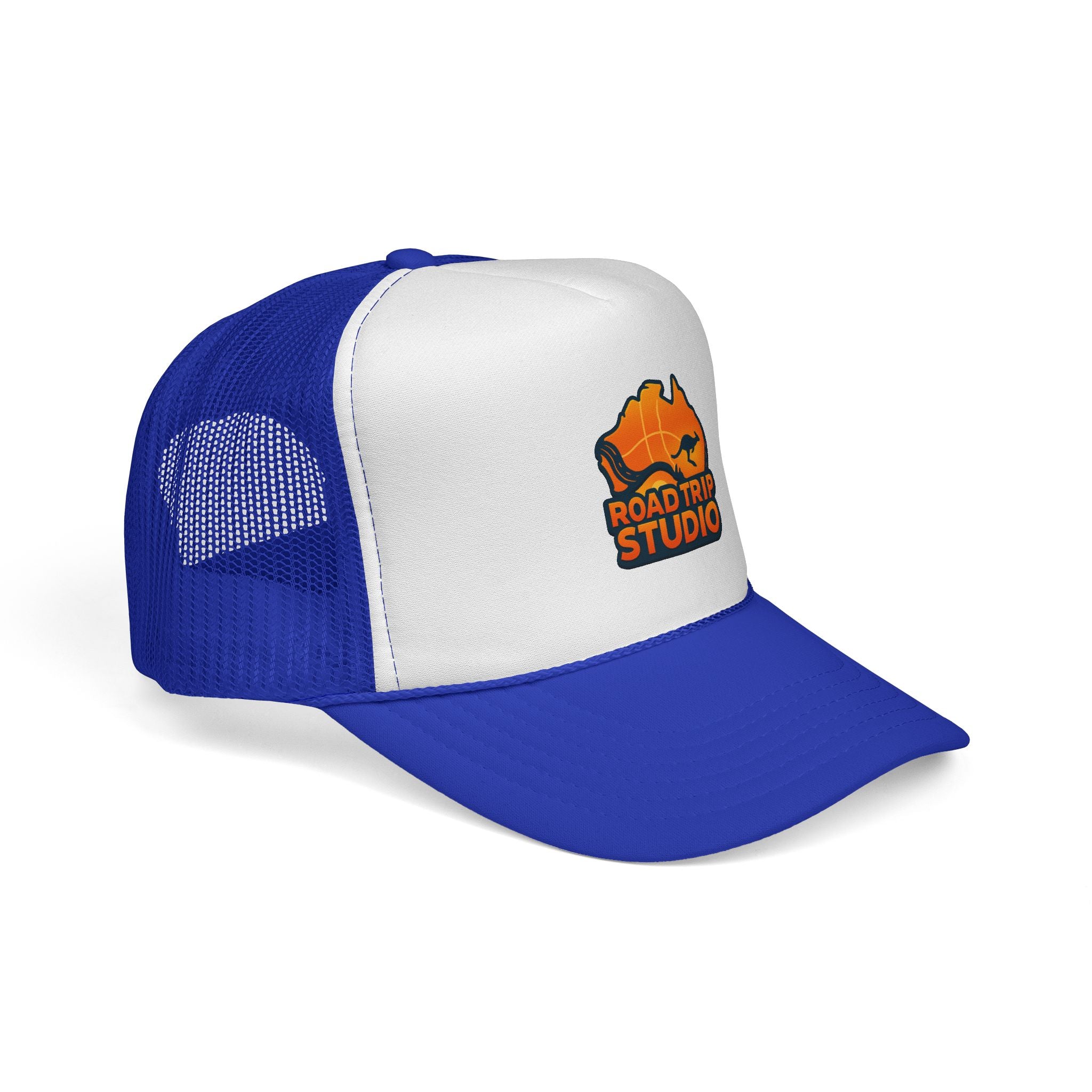 Road Trip Studio Trucker Cap — Aussie Map Logo Mesh Hat