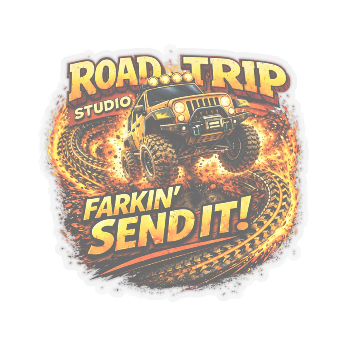 Farkin’ Send It Off-Road Jeep Sticker