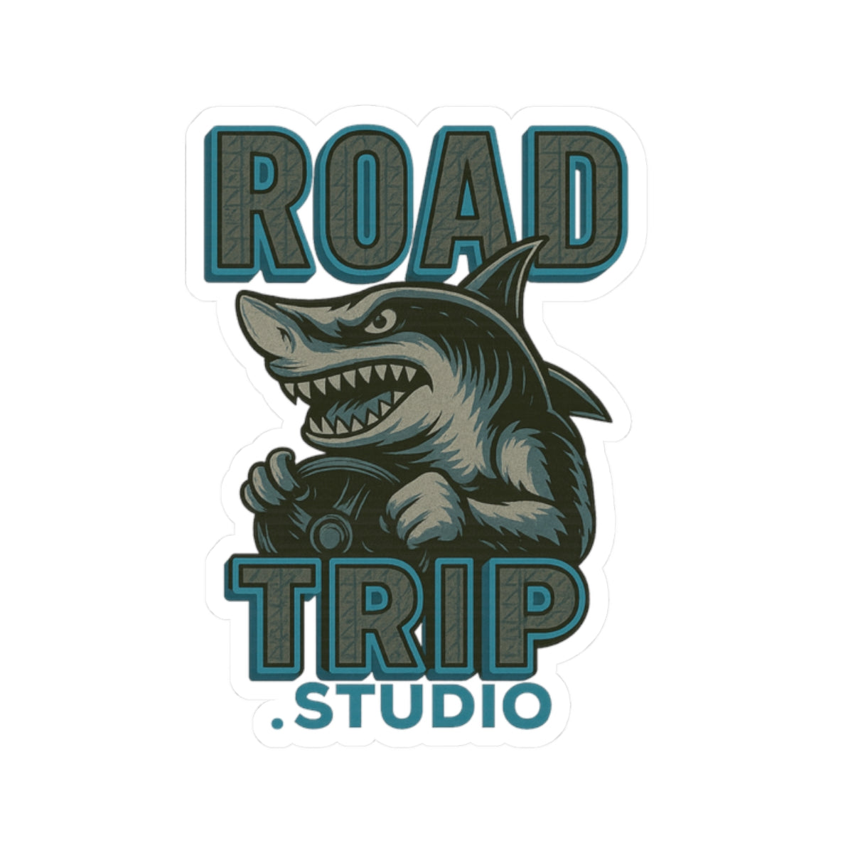 Road Trippin’ Shark Stickers - Official Road Trip Merch