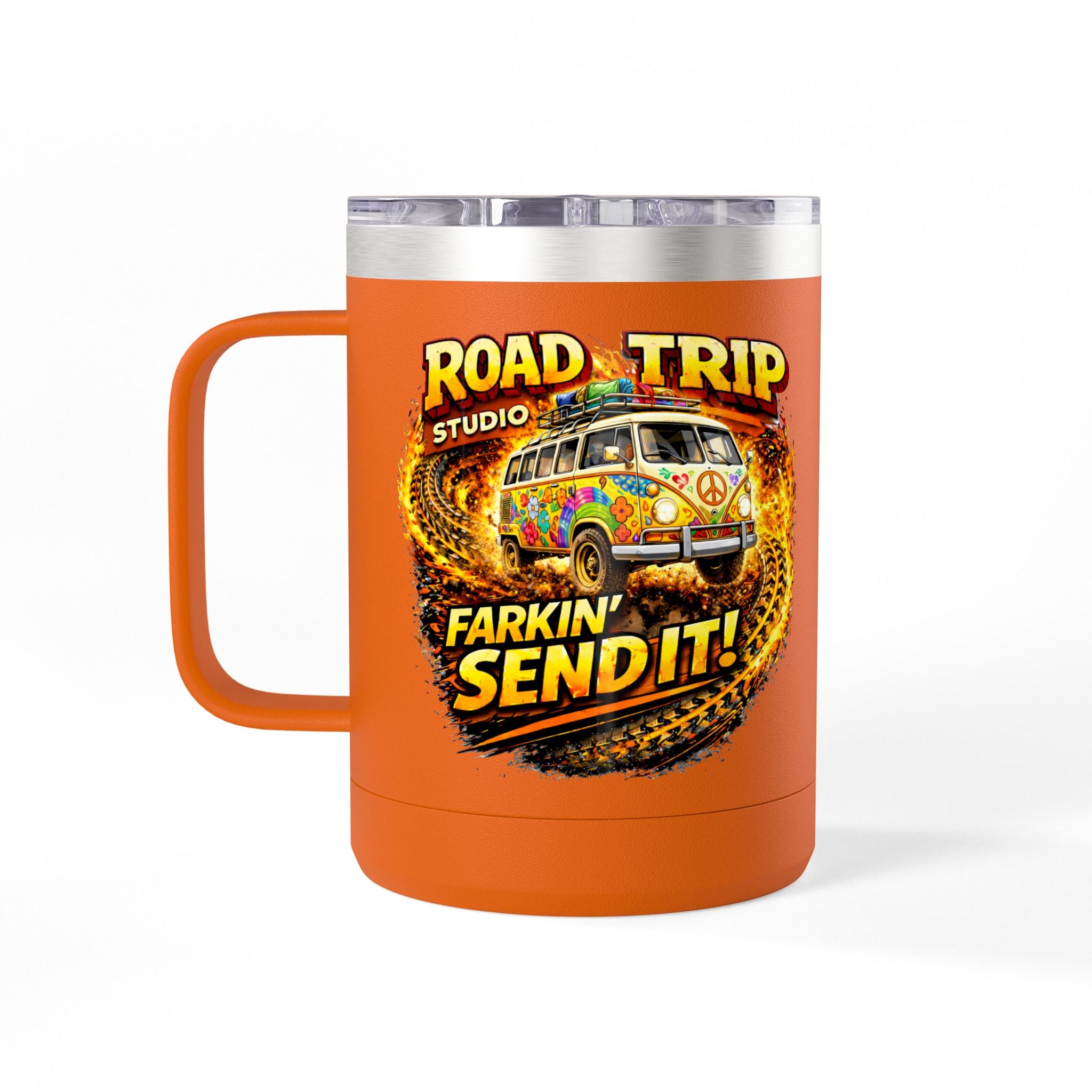 Farkin’ Send It Hippy Van 15oz Travel Mug