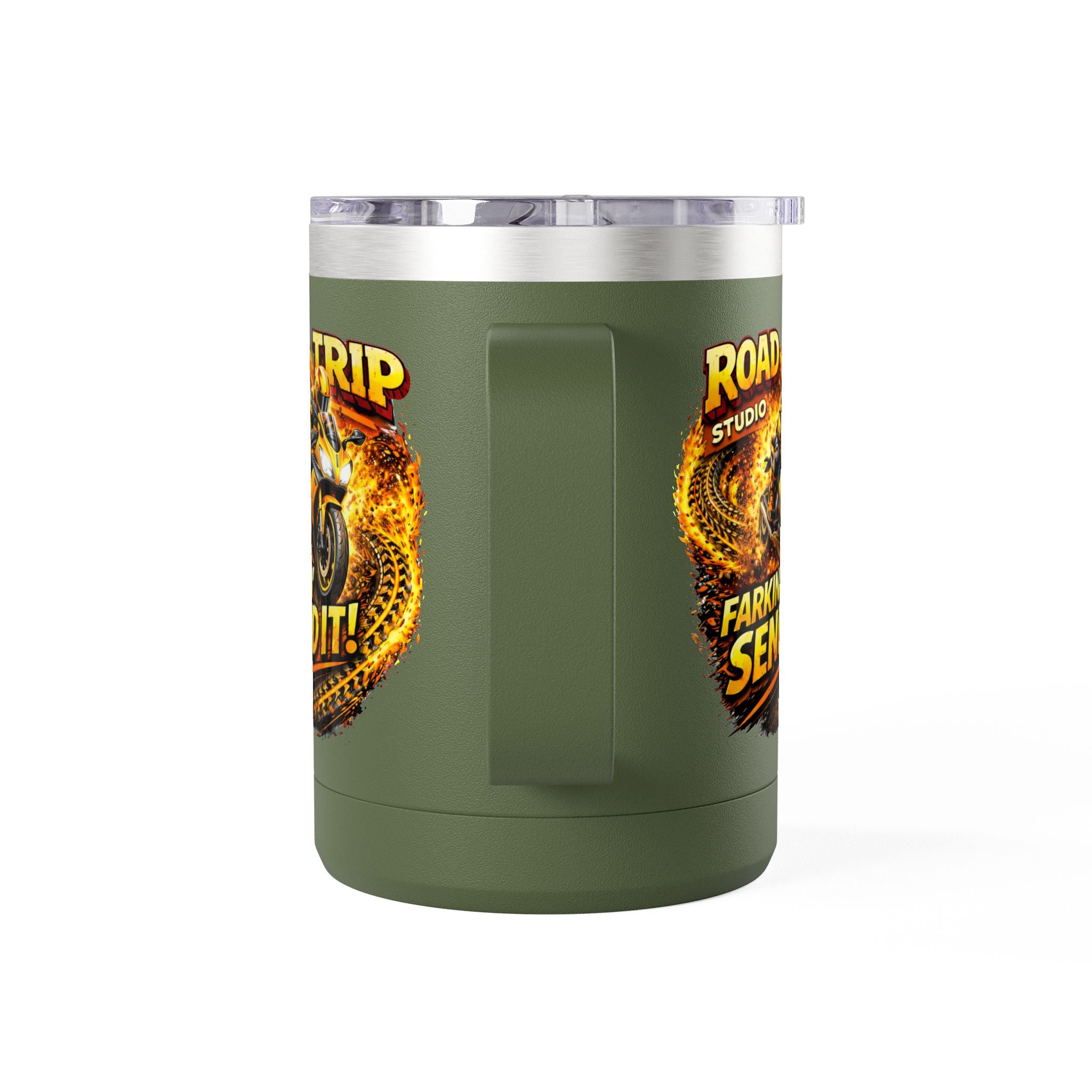 Farkin’ Send It Road Bike 15oz Travel Mug