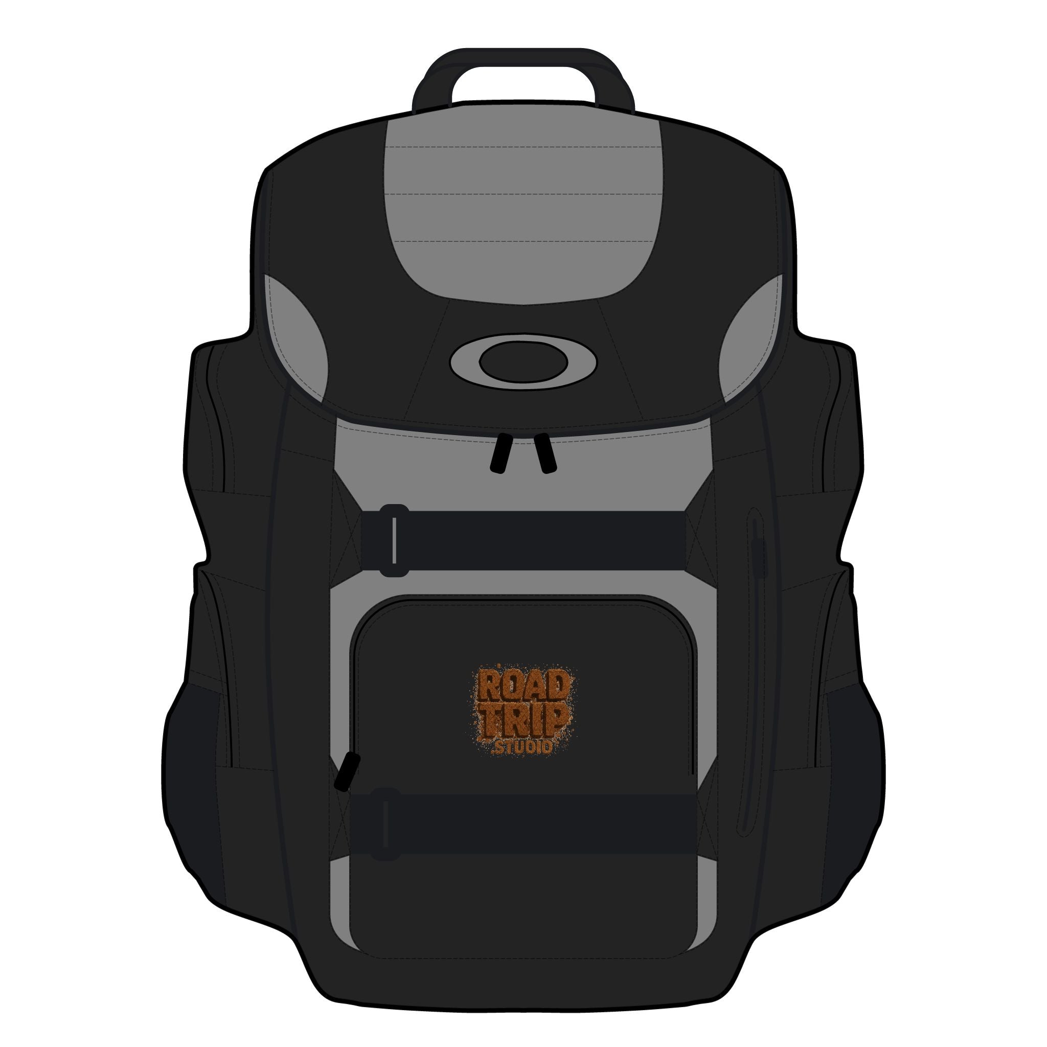 Oakley Enduro 2.0 30L Road Trip Backpack — Mud Splatter Text Logo (Black or Camo)