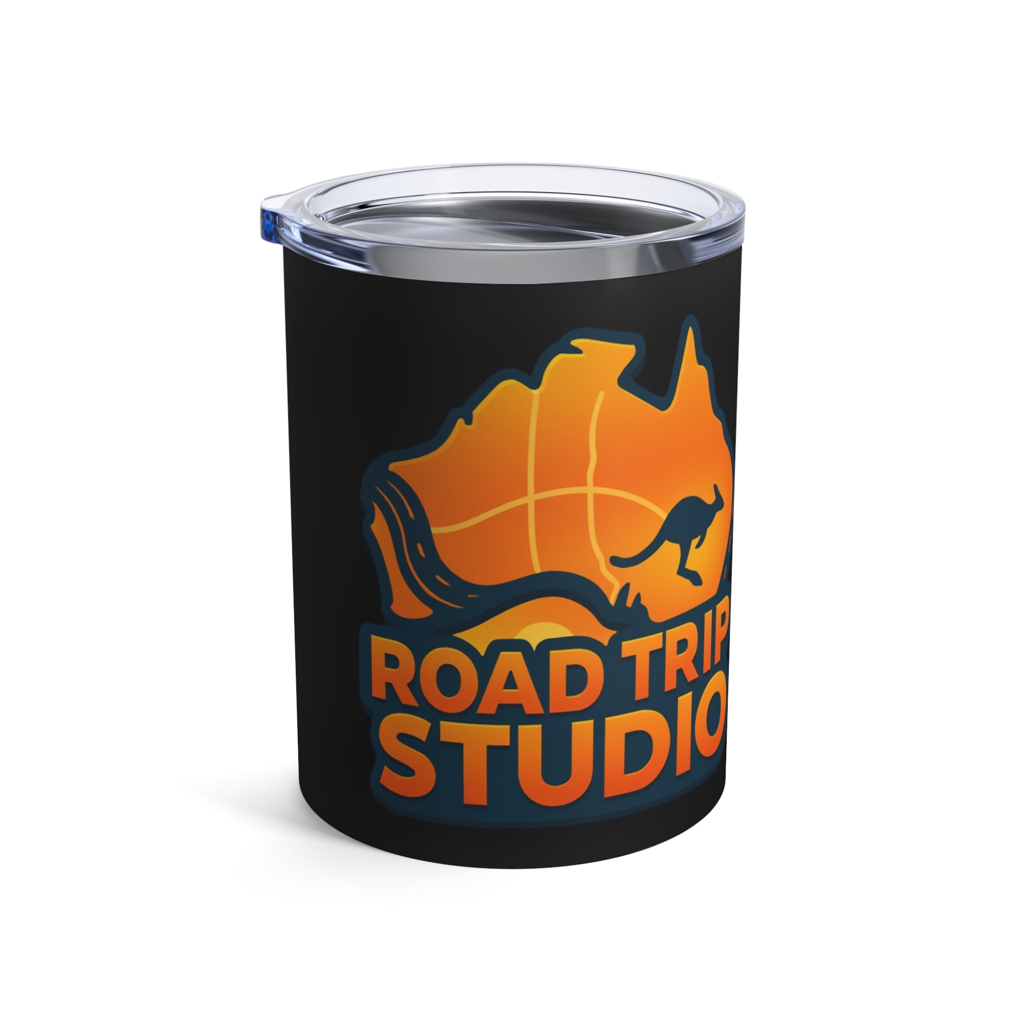 10oz Road Trip Studio Tumbler — Retro Adventure Coffee Canister