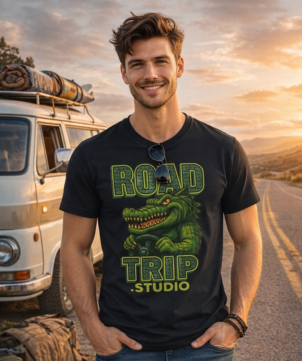 Road Trippin’ Crocodile Tee