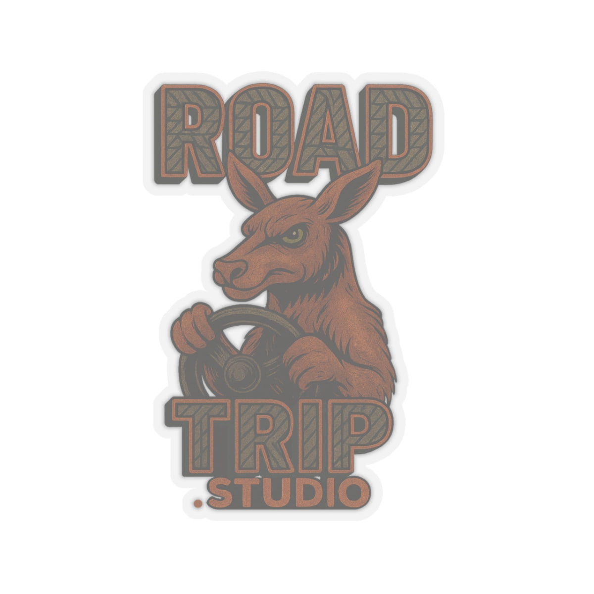 Road Trippin’ Kangaroo Sticker - Official Road Trip Merch