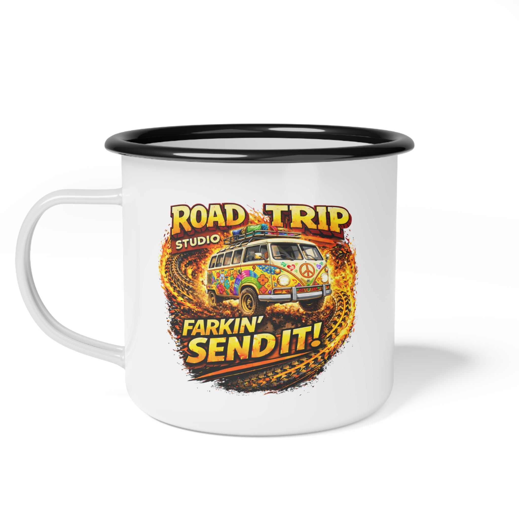 Farkin’ Send It Hippy Van Enamel Camp Cup