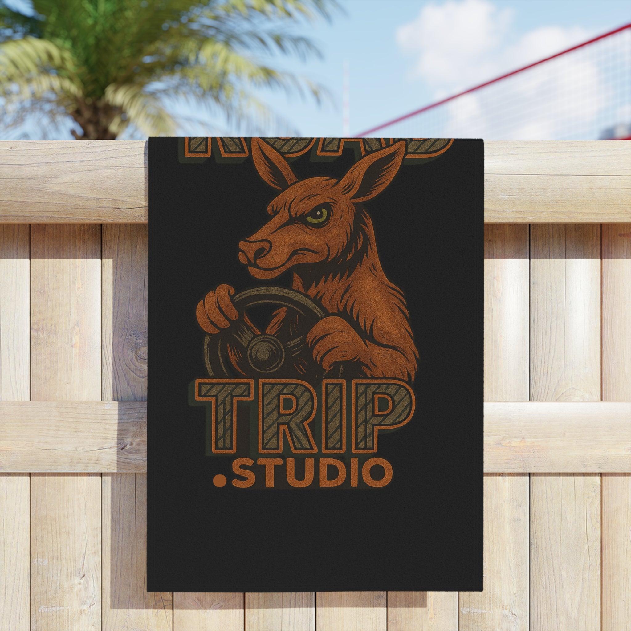 Road Trippin’ Kangaroo Beach Towel